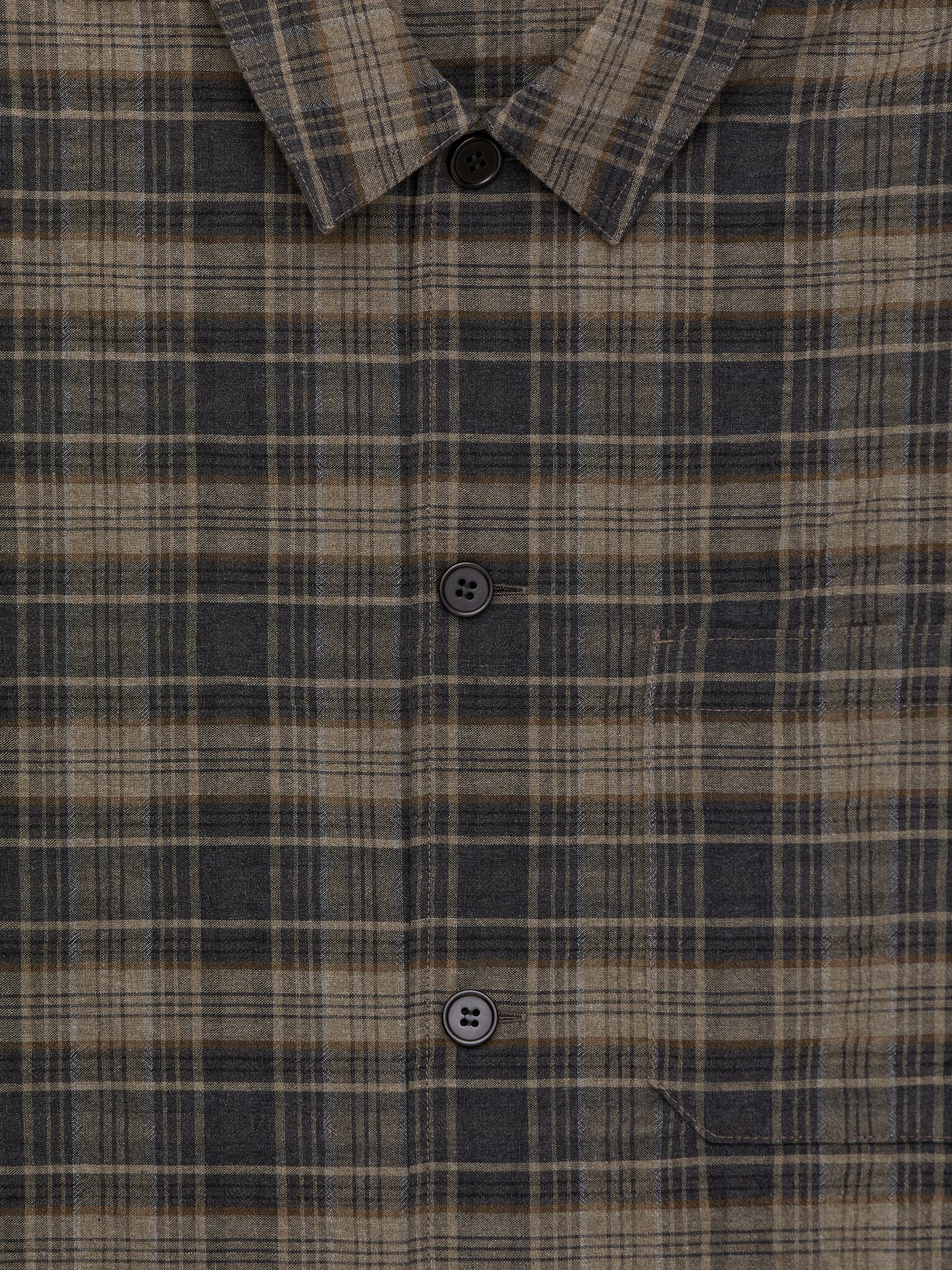 Wool Blend Overshirt - Donkertaupe - 6