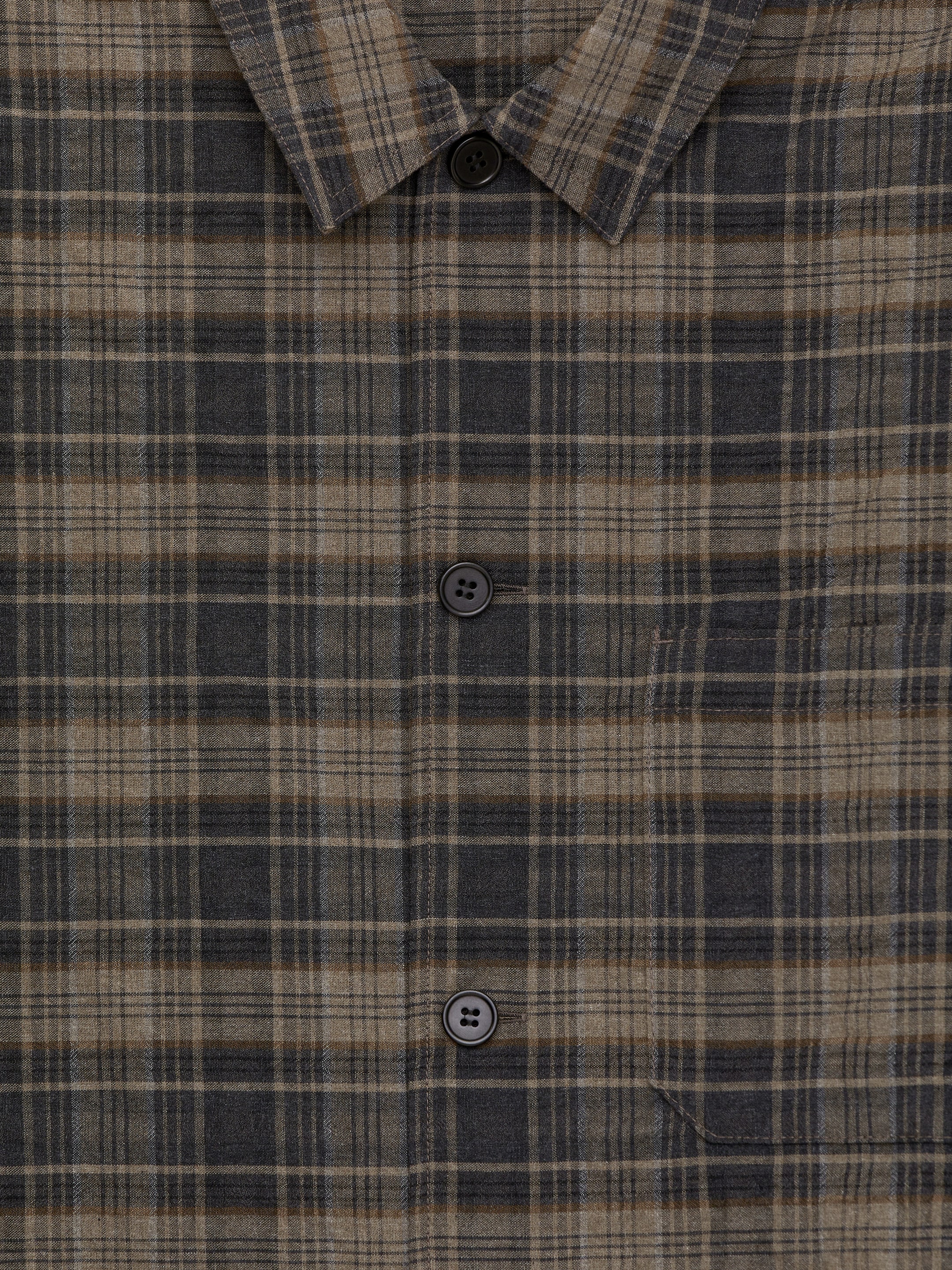 Surchemise en laine mélangée - Taupe foncé - Relaxed fit - Homme - StillMedia/DescriptiveDetail - 1
