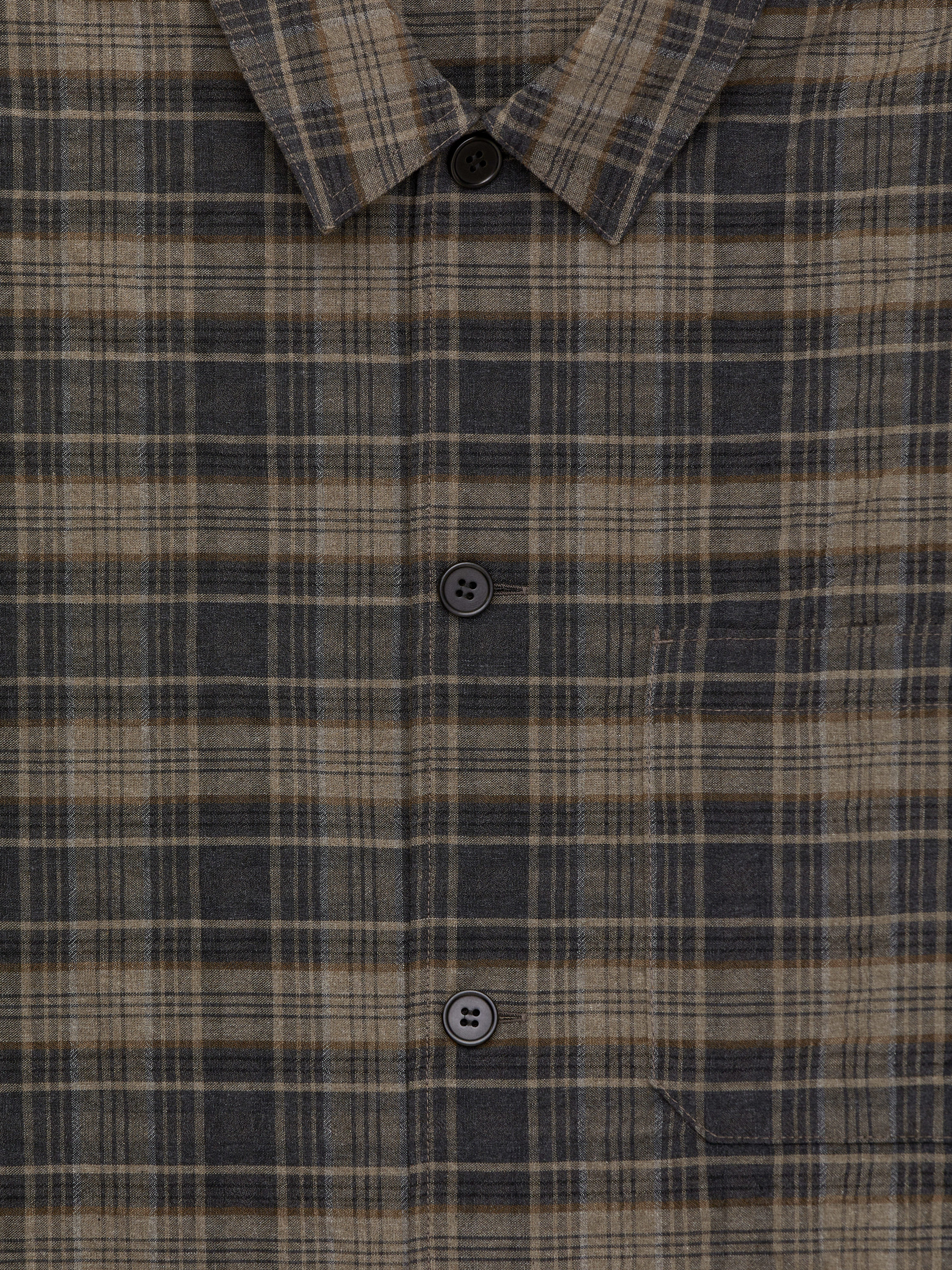 Wool Blend Overshirt - Dark Mole - Relaxed fit - Men - StillMedia/DescriptiveDetail - 1
