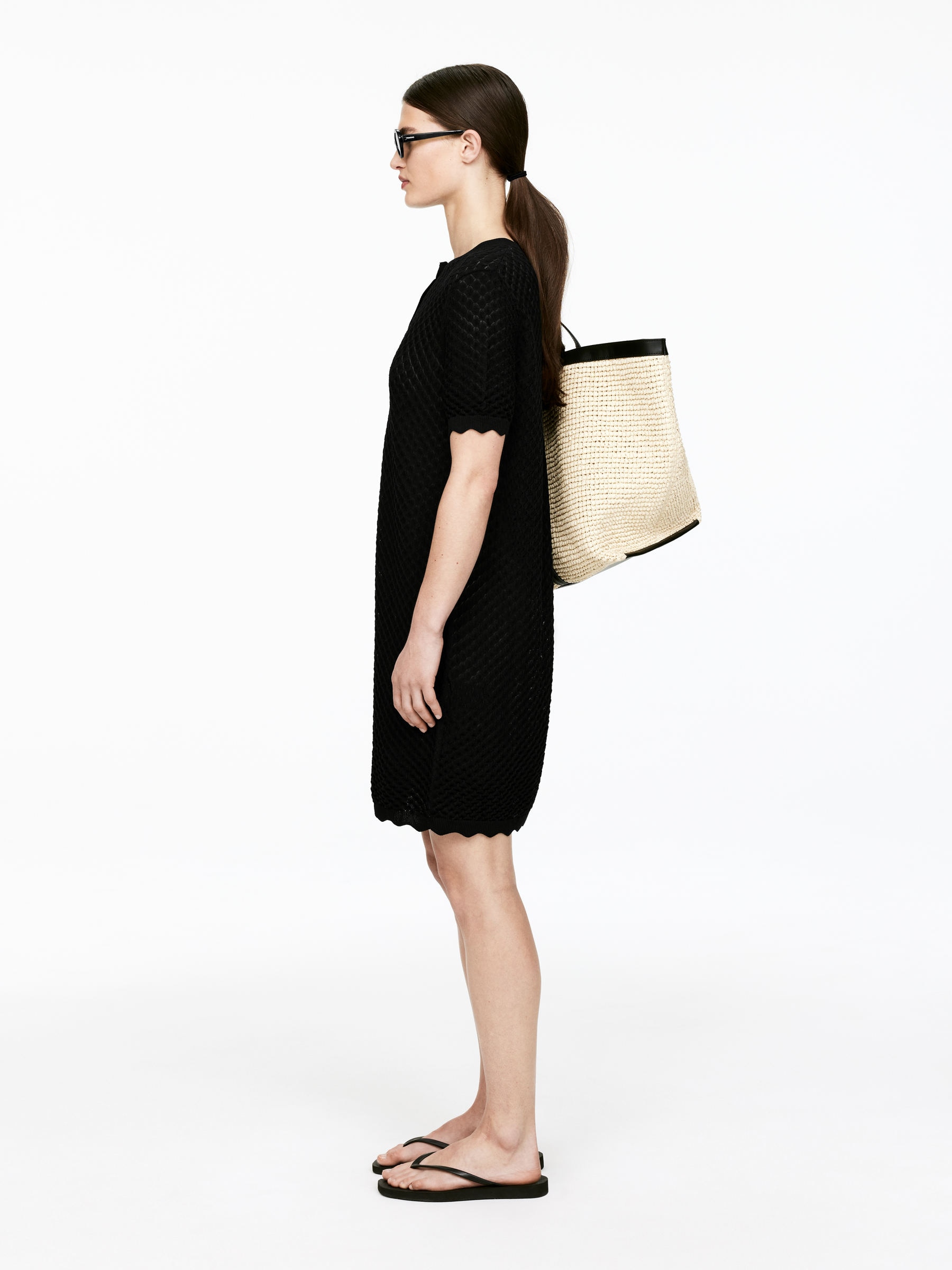 Open-Knit Dress - Black - Regular fit - Women - StillMedia/Lookbook - 6