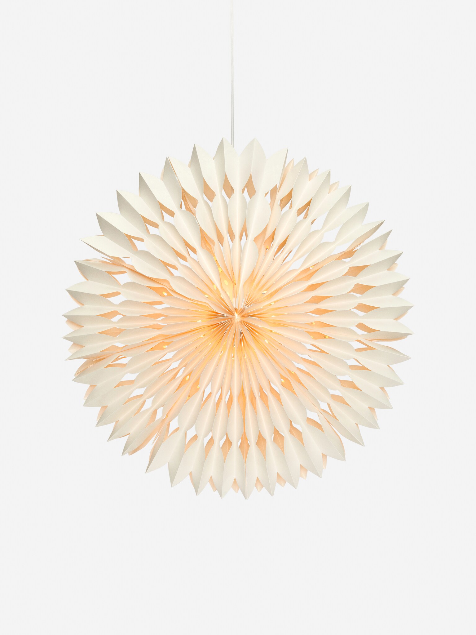 Papierstern, 71 cm - Cremeweiß
