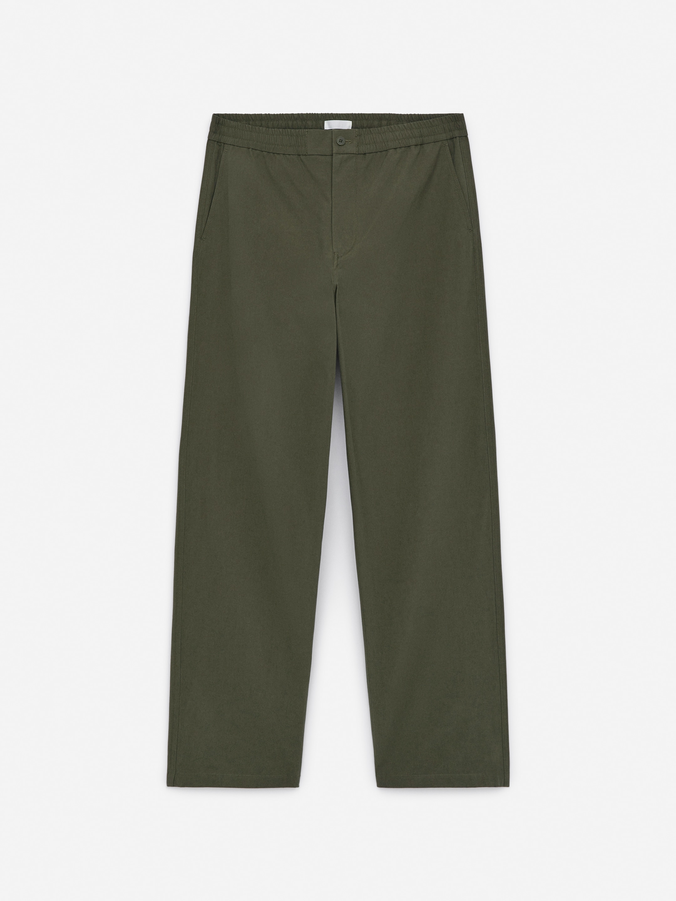 Cotton Trousers - Khaki Green - Regular fit - men - StillMedia/DescriptiveStillLife - 1