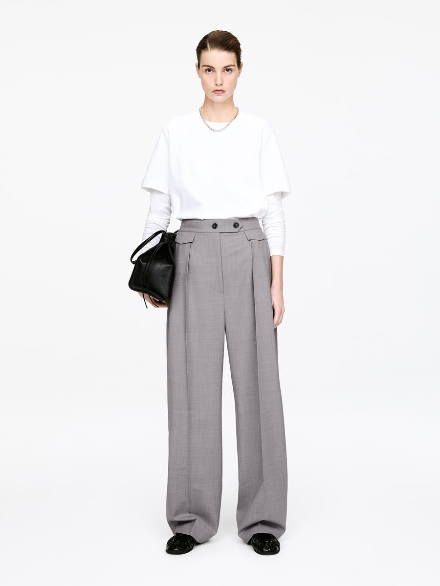 ARKET Women's  Relaxed Tailored Trousers Grey,  size 42