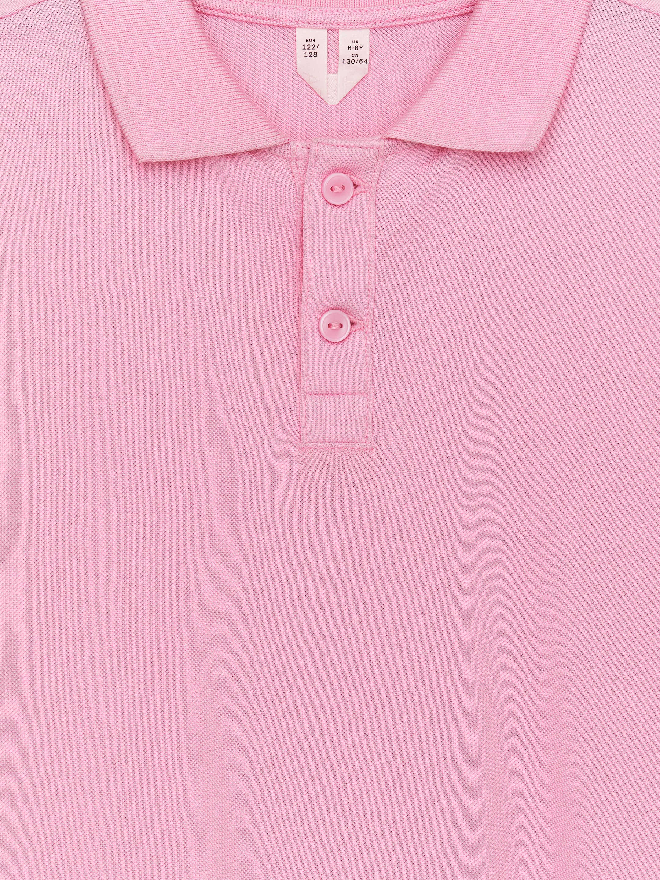 Piqué Polo Shirt - Pink - Regular fit - Children - StillMedia/DescriptiveDetail - 3
