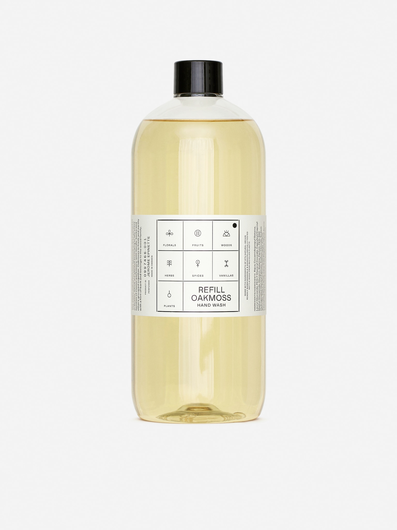 Navulling handzeep 1000 ml - Eikenmos/Geranium/Verbena