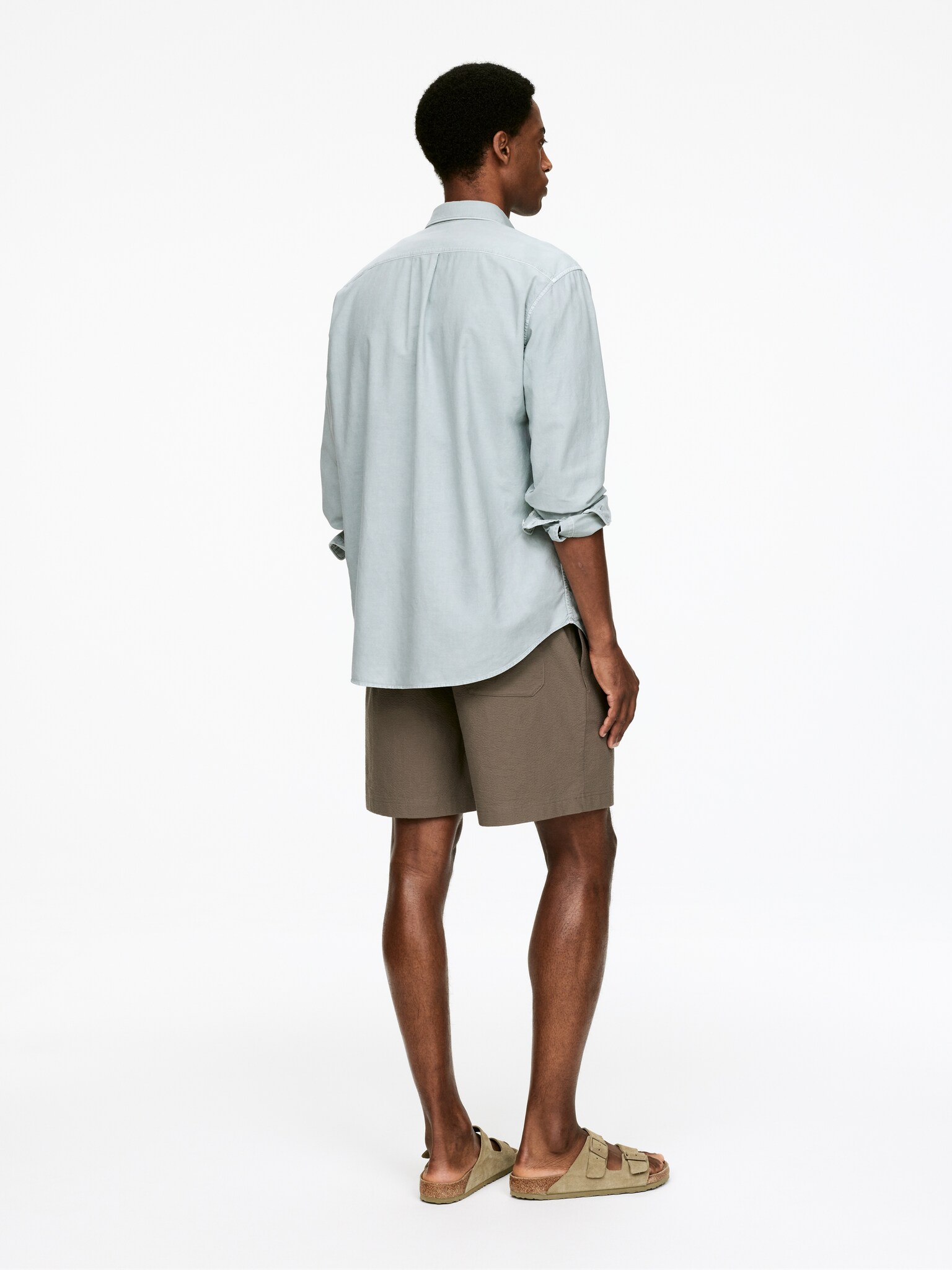 Chemise Oxford décontractée - Menthe poudrée/Bleu - 6