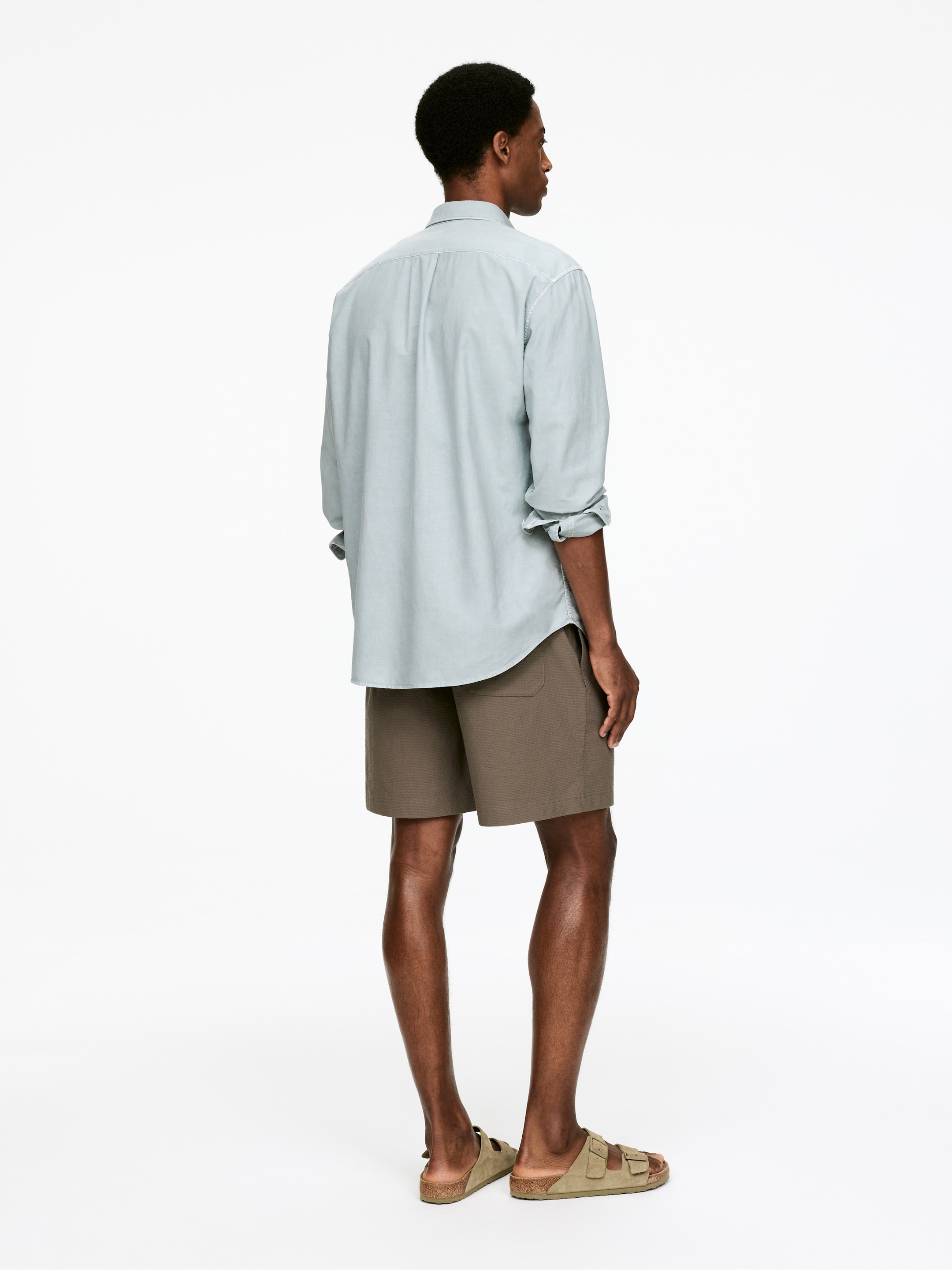 Se større billede: Afslappet Oxford-skjorte - Støvet mintgrøn - HERRE | H&M DK 2