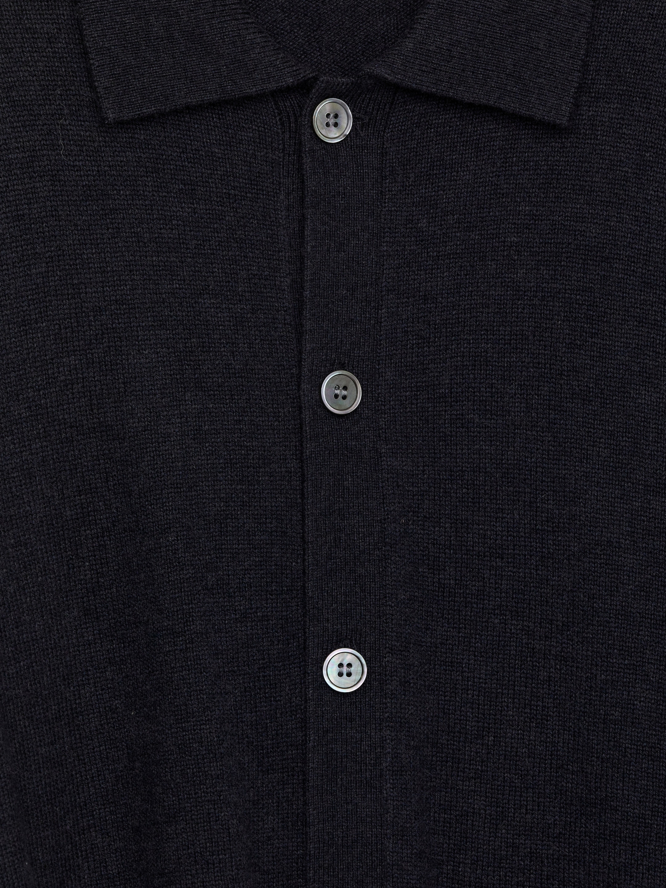 Cardigan in stile polo in lana di agnello - Blu scuro - Regular fit - Men - StillMedia/DescriptiveDetail - 2
