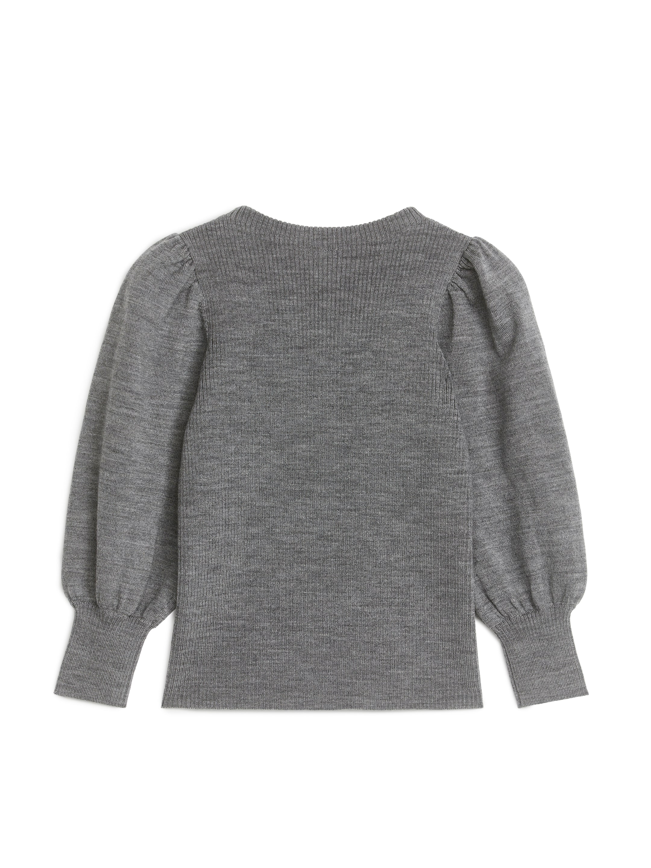 Oberteil aus Merinowolle mit weiten Ärmeln - Grau - Regular Fit - Kinder - StillMedia/DescriptiveStillLife - 1