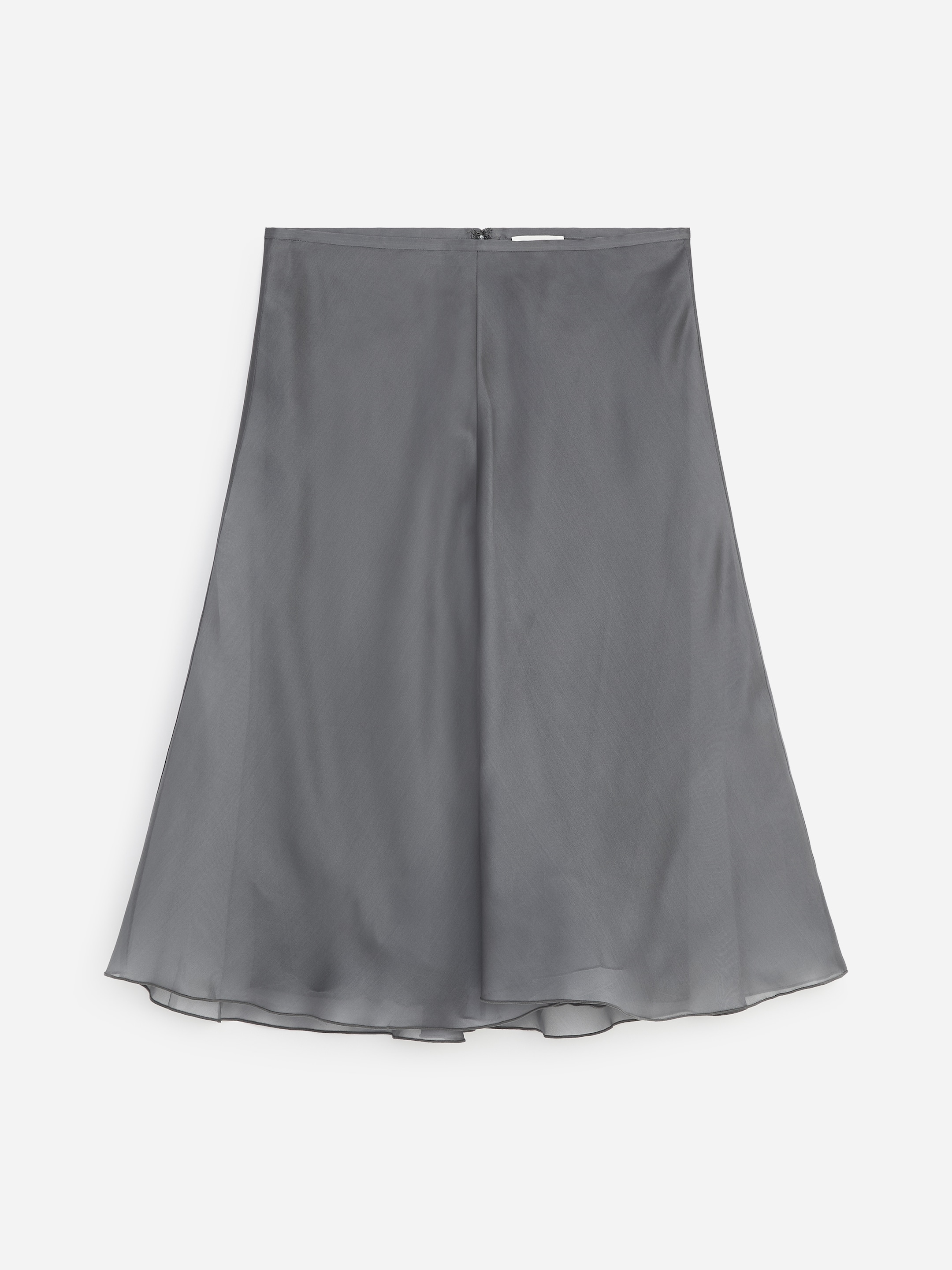 Falda de organza de seda - Gris - Corte estándar - women - StillMedia/DescriptiveStillLife - 1