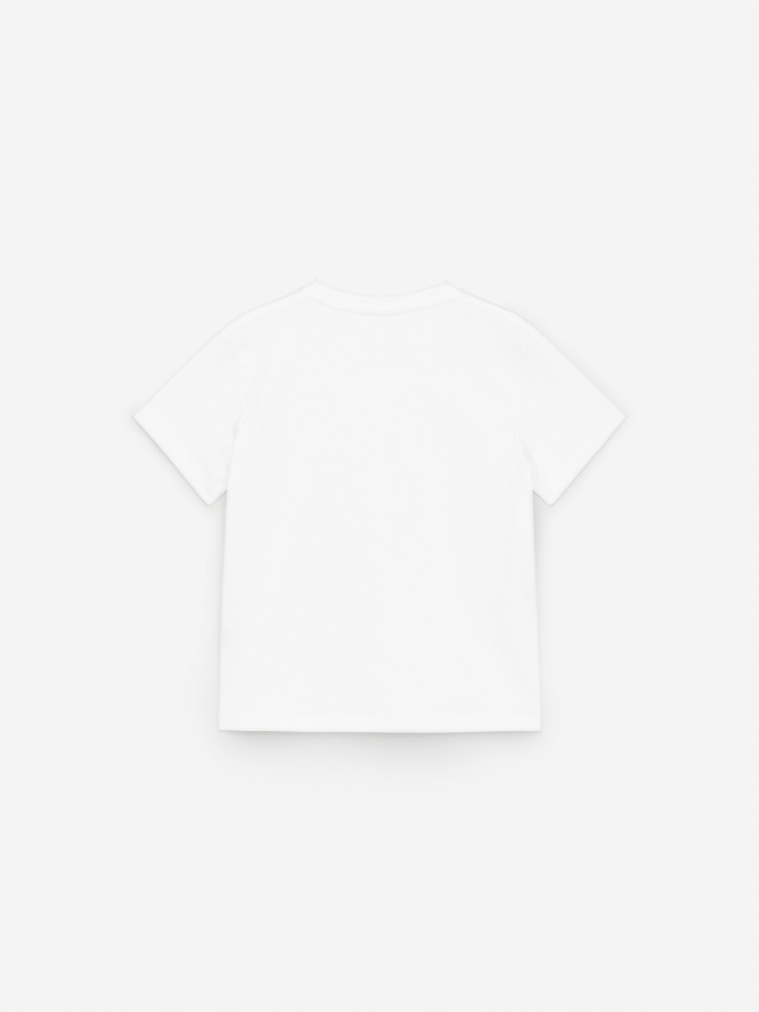 Crew-Neck T-Shirt - White/Green/Grey Melange/Dark Blue - 3
