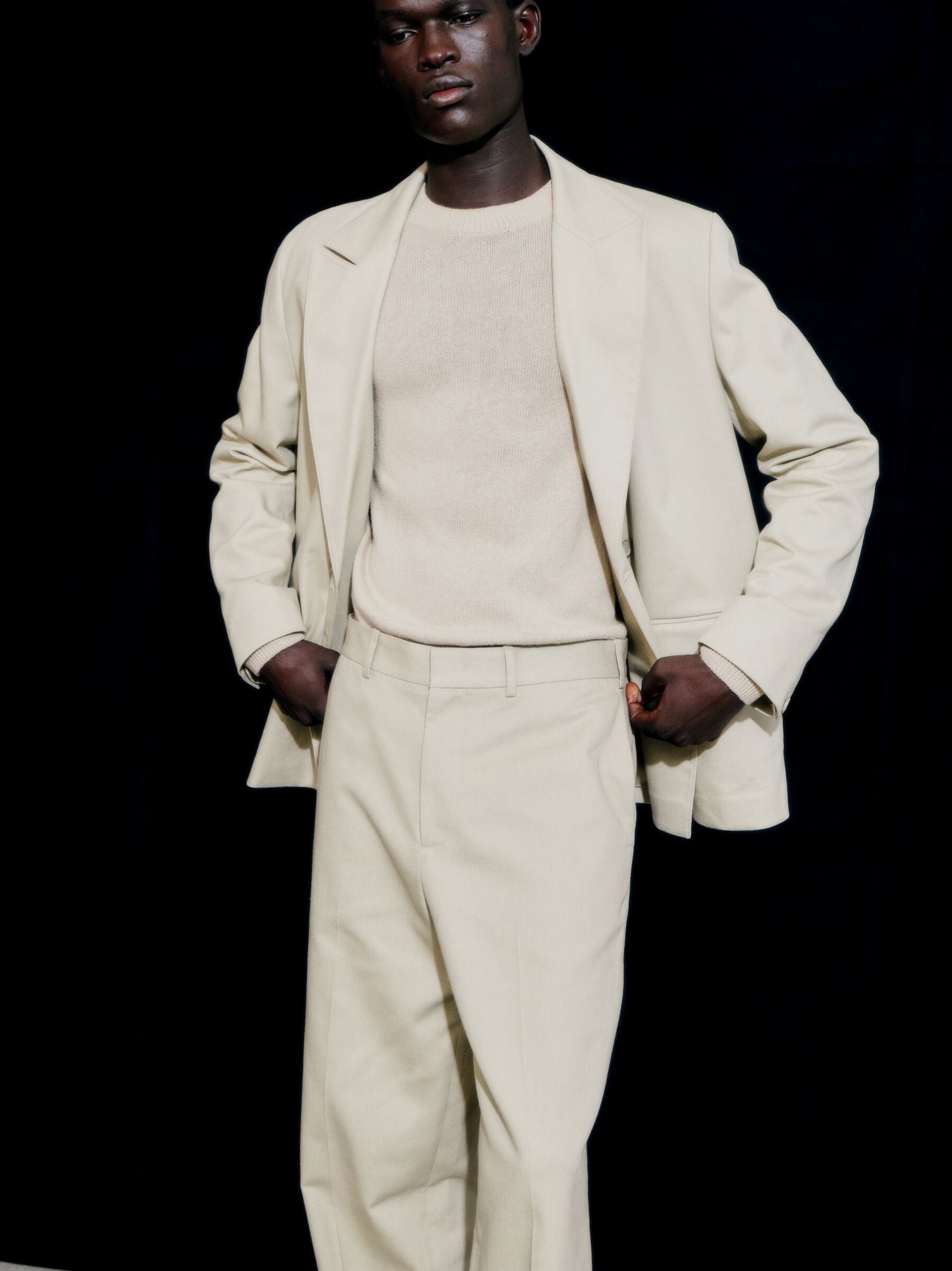 Pull en lin et coton - Beige - Regular fit - Homme - StillMedia/Environmental - 1