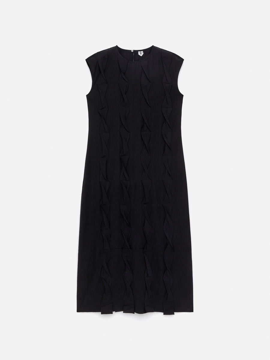 ARKET Women's  Frill-Detail Dress Black,  size 38