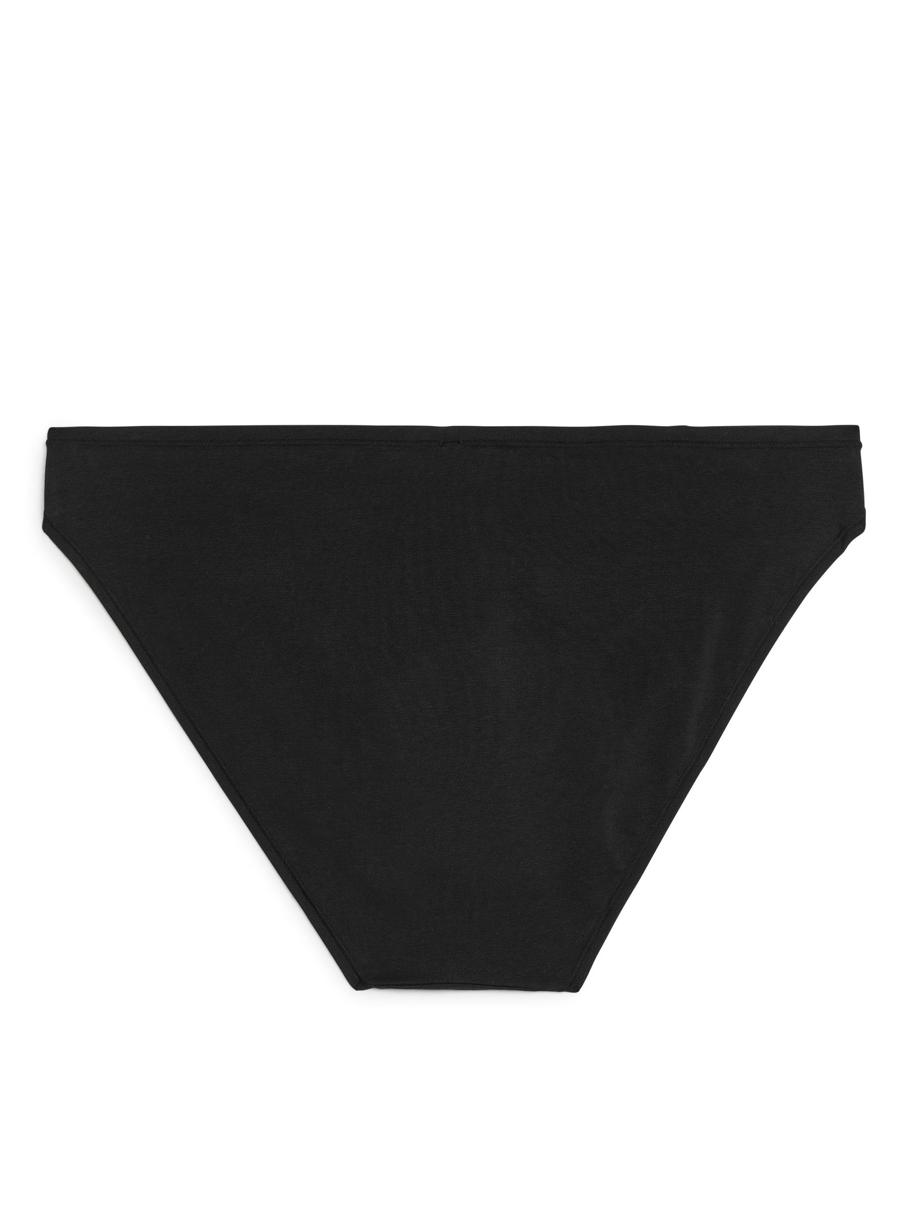 Cotton Briefs - Black - Women - StillMedia/DescriptiveStillLife - 1
