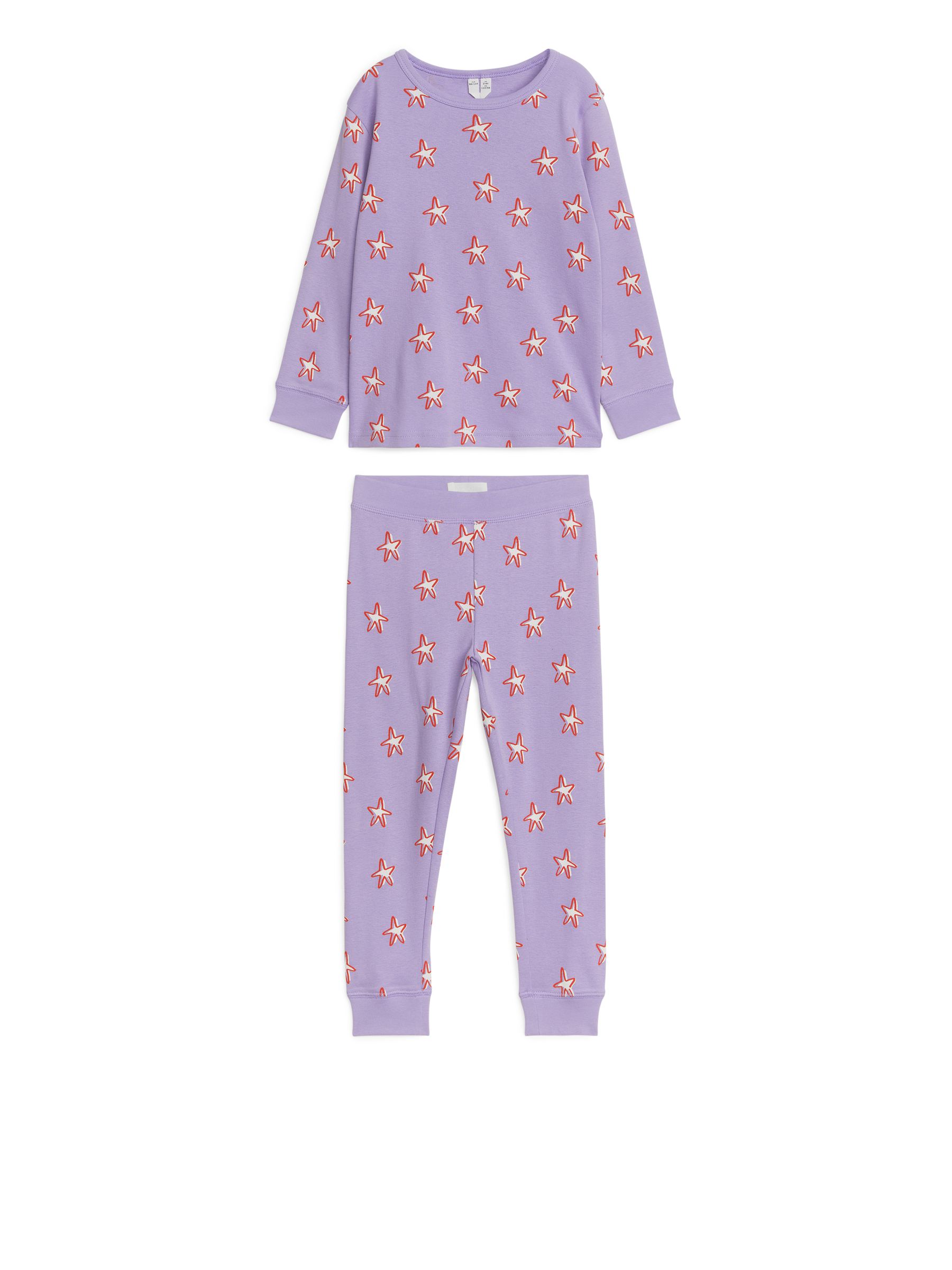 Jersey-Pyjama - Lila/Sterne - Regular Fit - Kinder - StillMedia/DescriptiveStillLife - 3