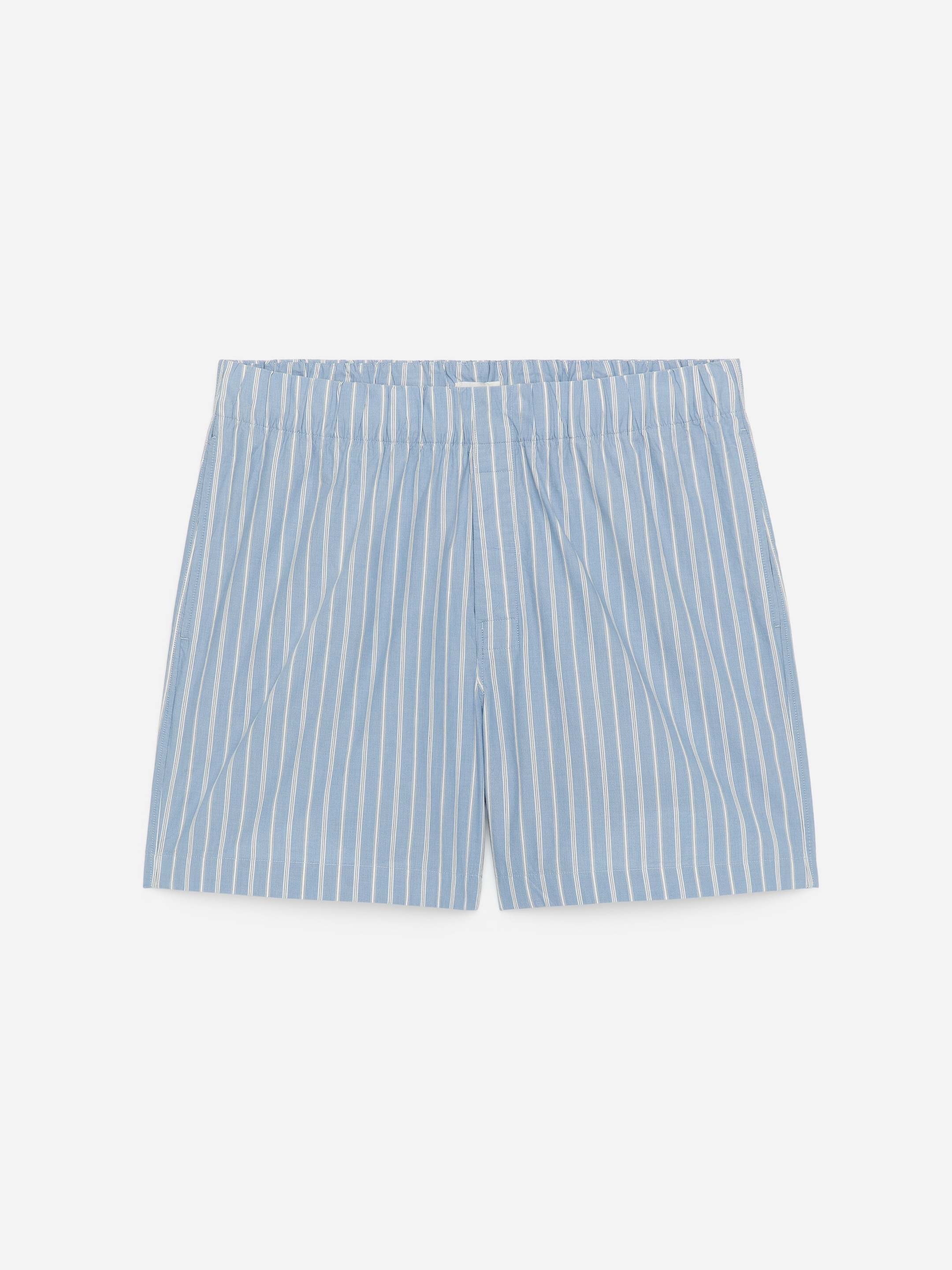 Kurze Pyjamahose-#8B99AA-18686