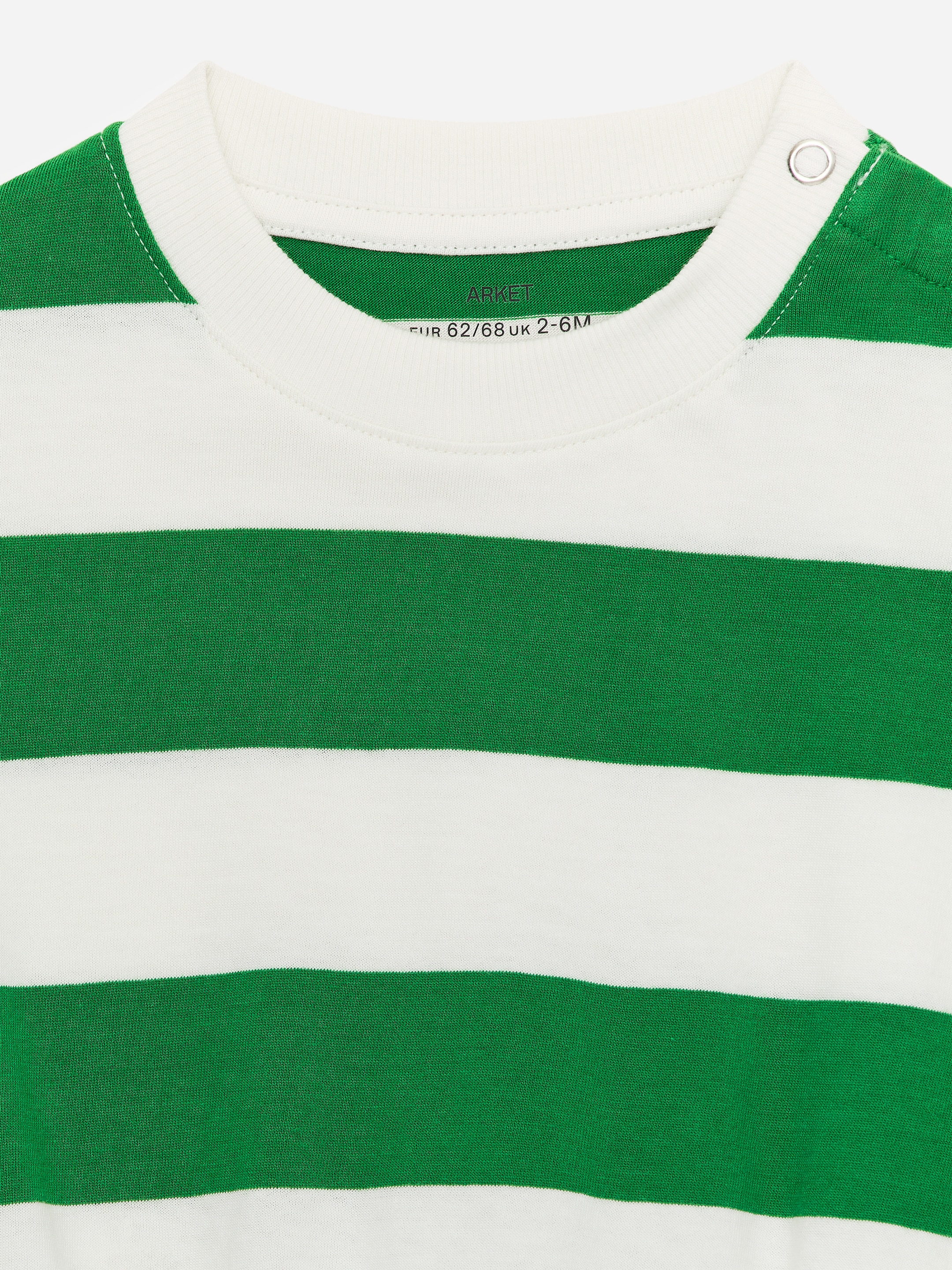 Kurzärmeliger Jersey-Strampler - Grün/Weiß - Slim Fit - Kinder - StillMedia/DescriptiveDetail - 3