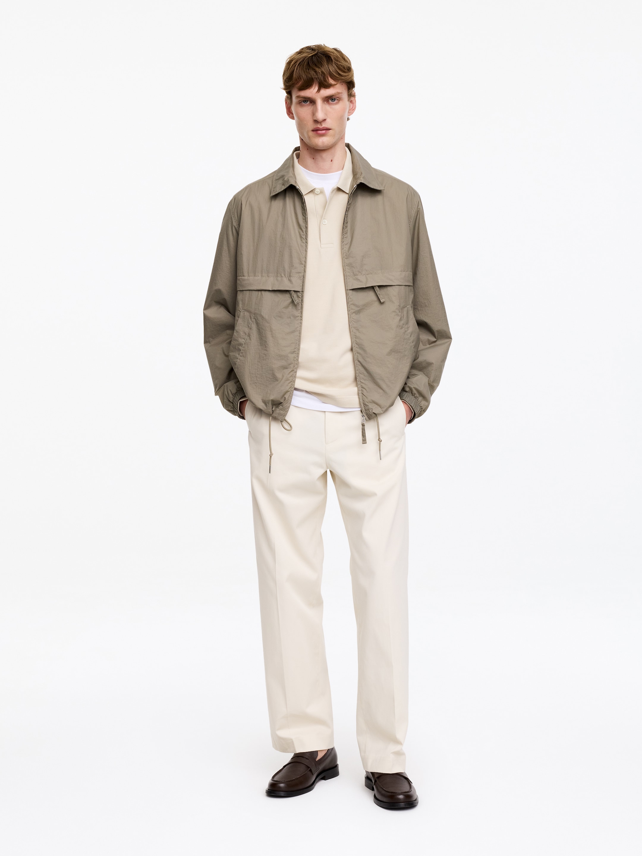 Windbreaker aus Nylon-#9B958B-19674