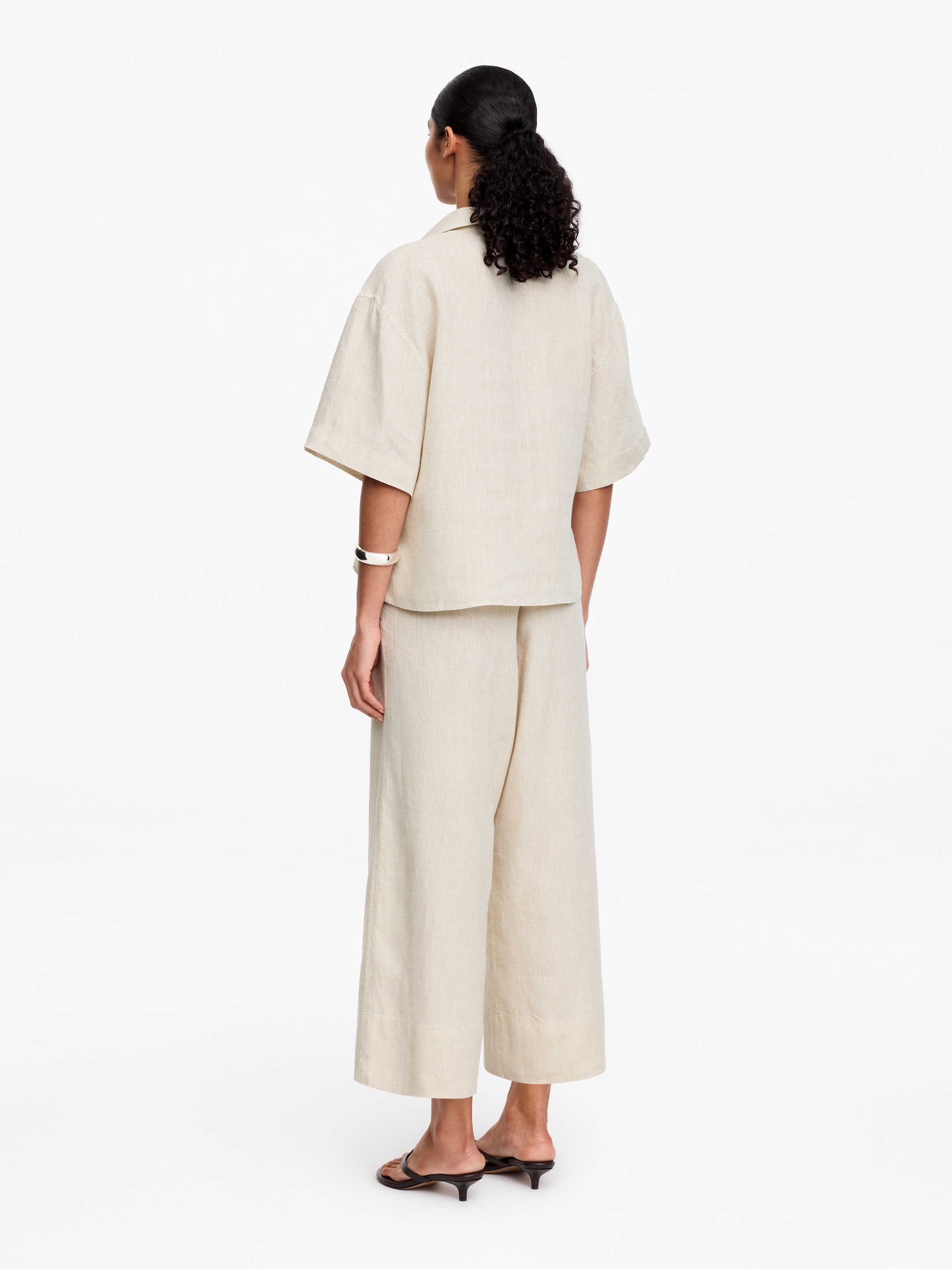 Camisa de lino holgada - Beige - Corte holgado - Women - StillMedia/Lookbook - 12