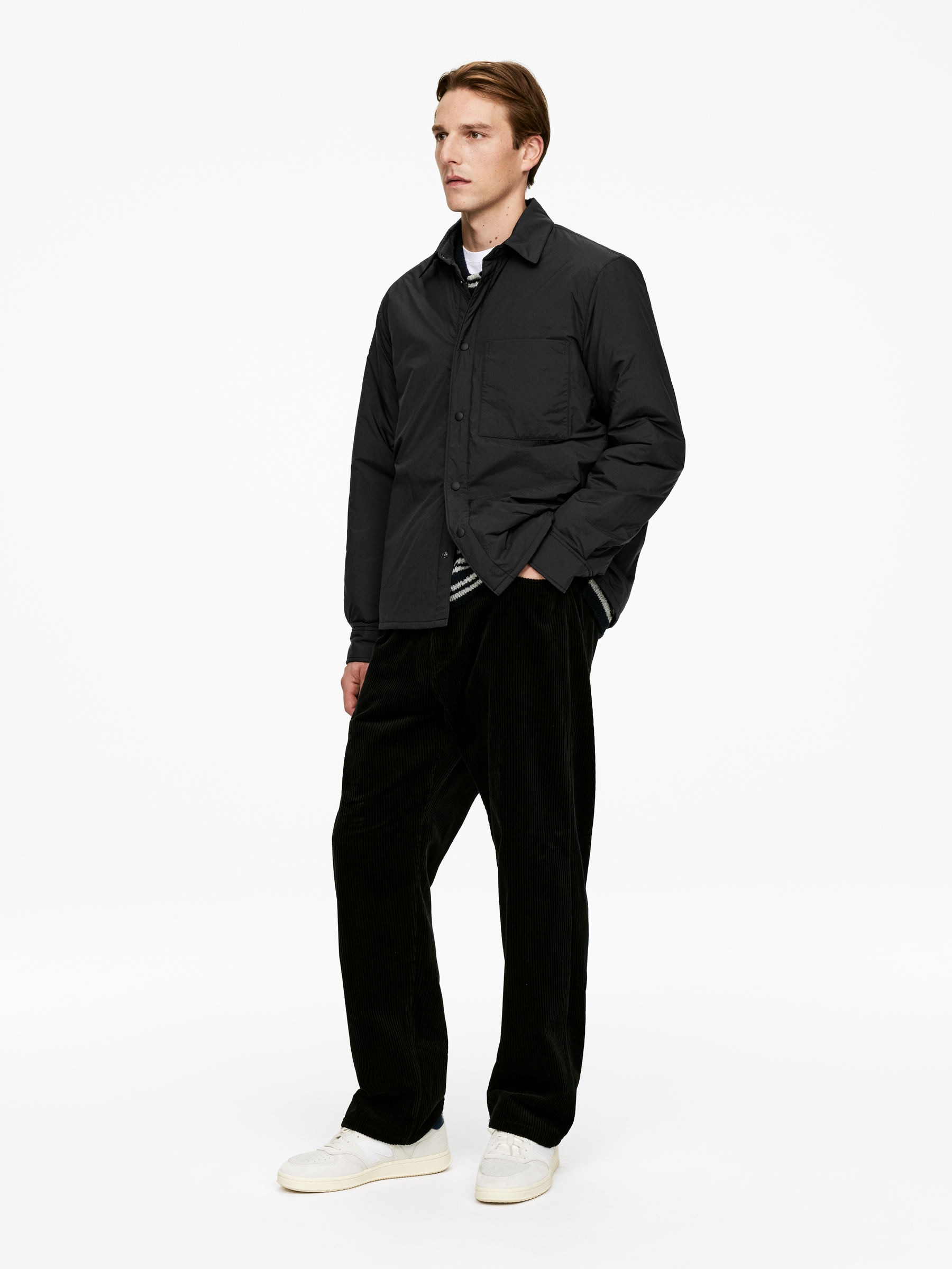 Light-Padded Overshirt - Black - Regular fit - Men - StillMedia/Lookbook - 3