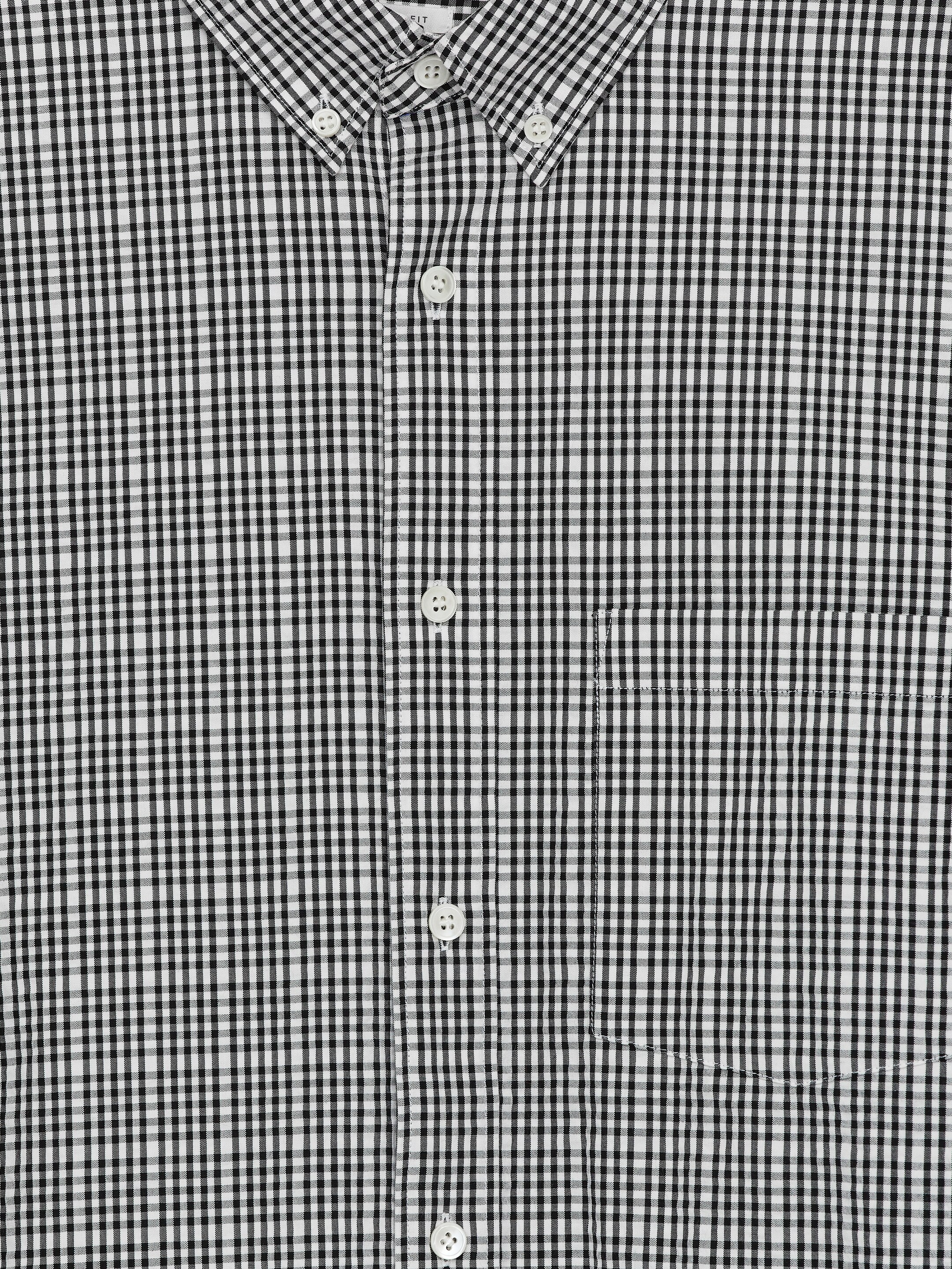 Visualizza immagine più grande: Camicia in seersucker dalla vestibilità rilassata - Nero/Bianco - UOMO | H&M IT 2