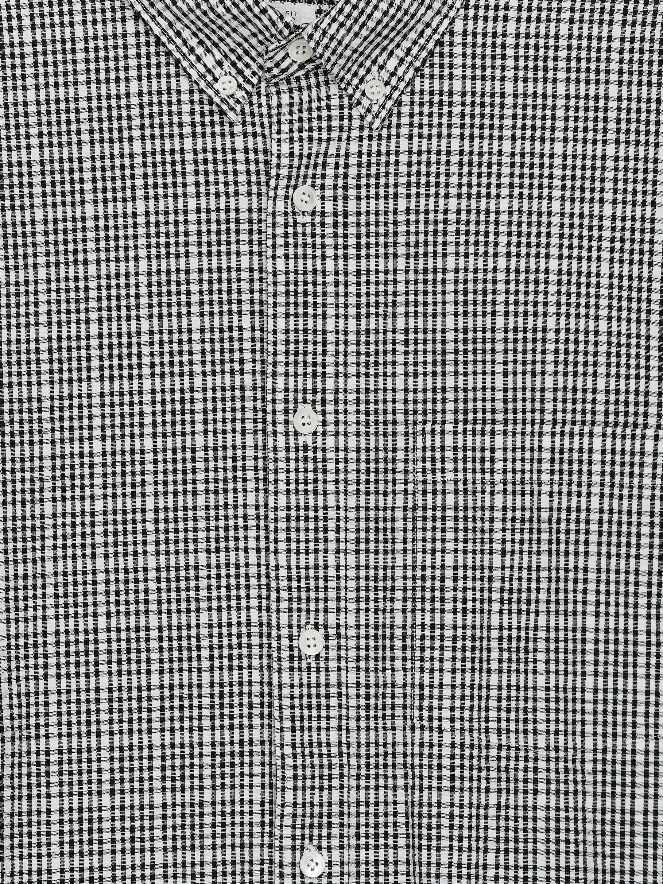 View larger image: Relaxed Seersucker Shirt - Black/White - Men | H&M GB 2