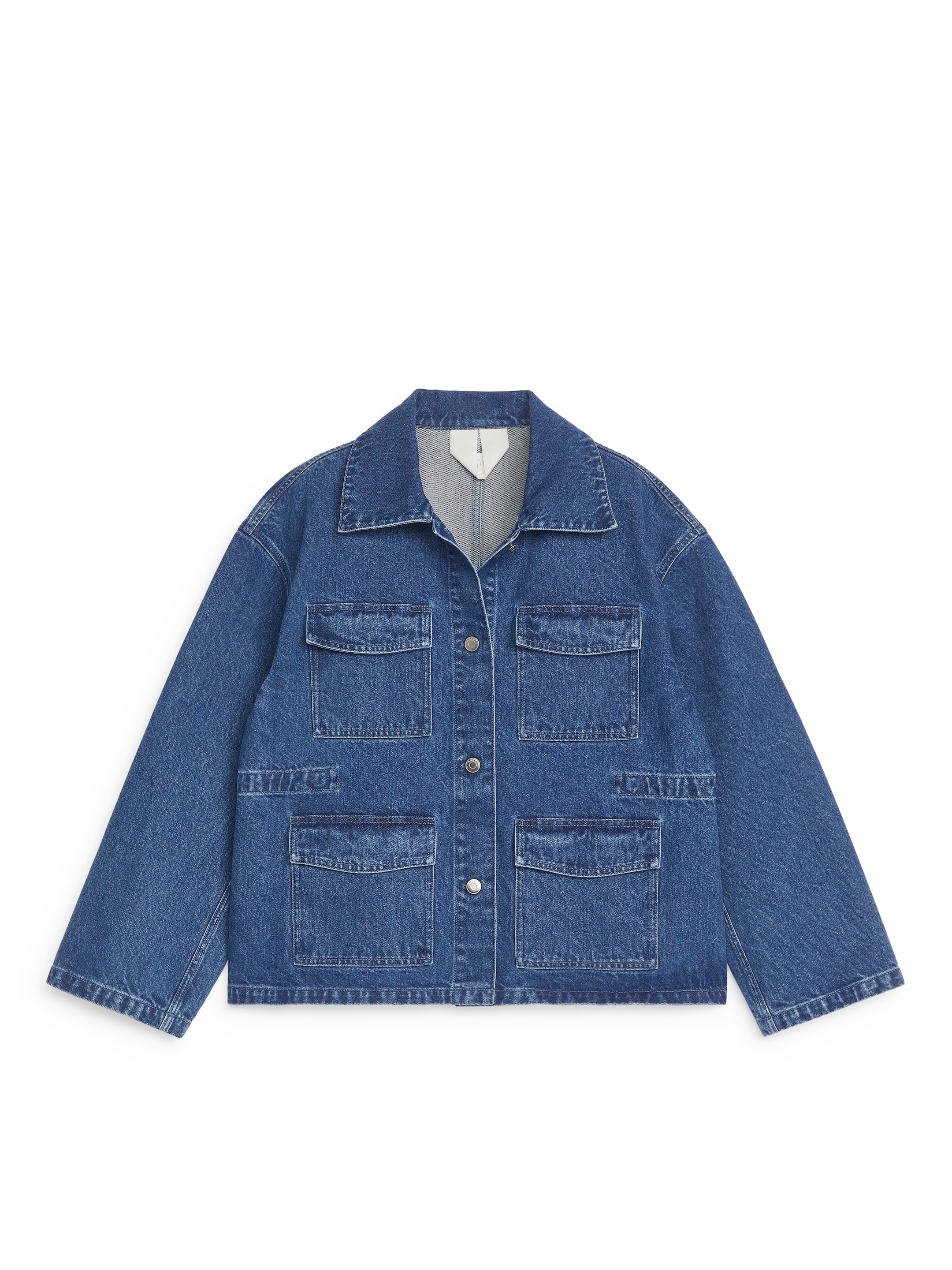 Utility Denim Jacket - Blue - Regular fit - Women - StillMedia/DescriptiveStillLife - 1