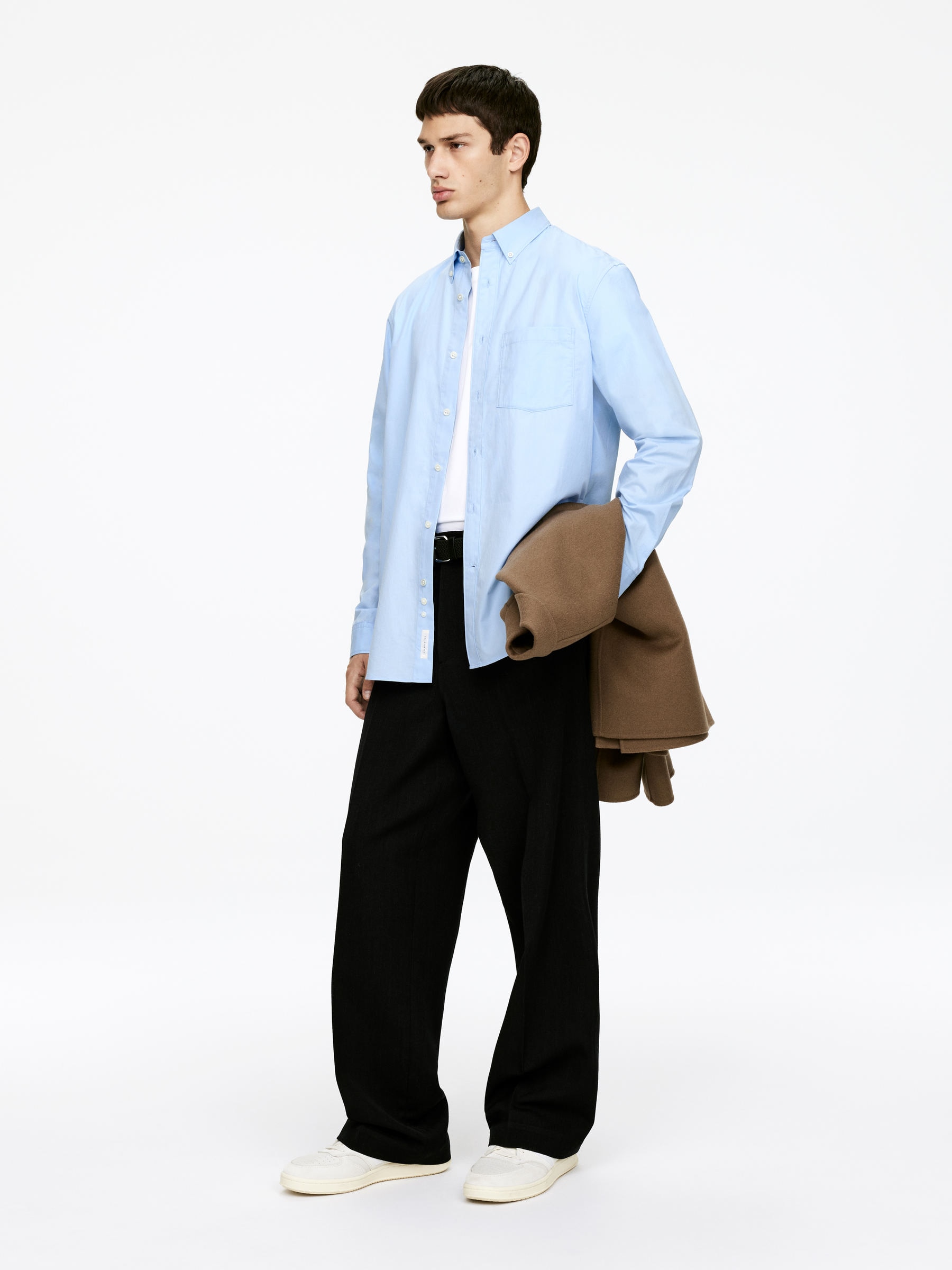 Relaxed Poplin Shirt - Light Blue - Relaxed fit - Men - StillMedia/Lookbook - 5
