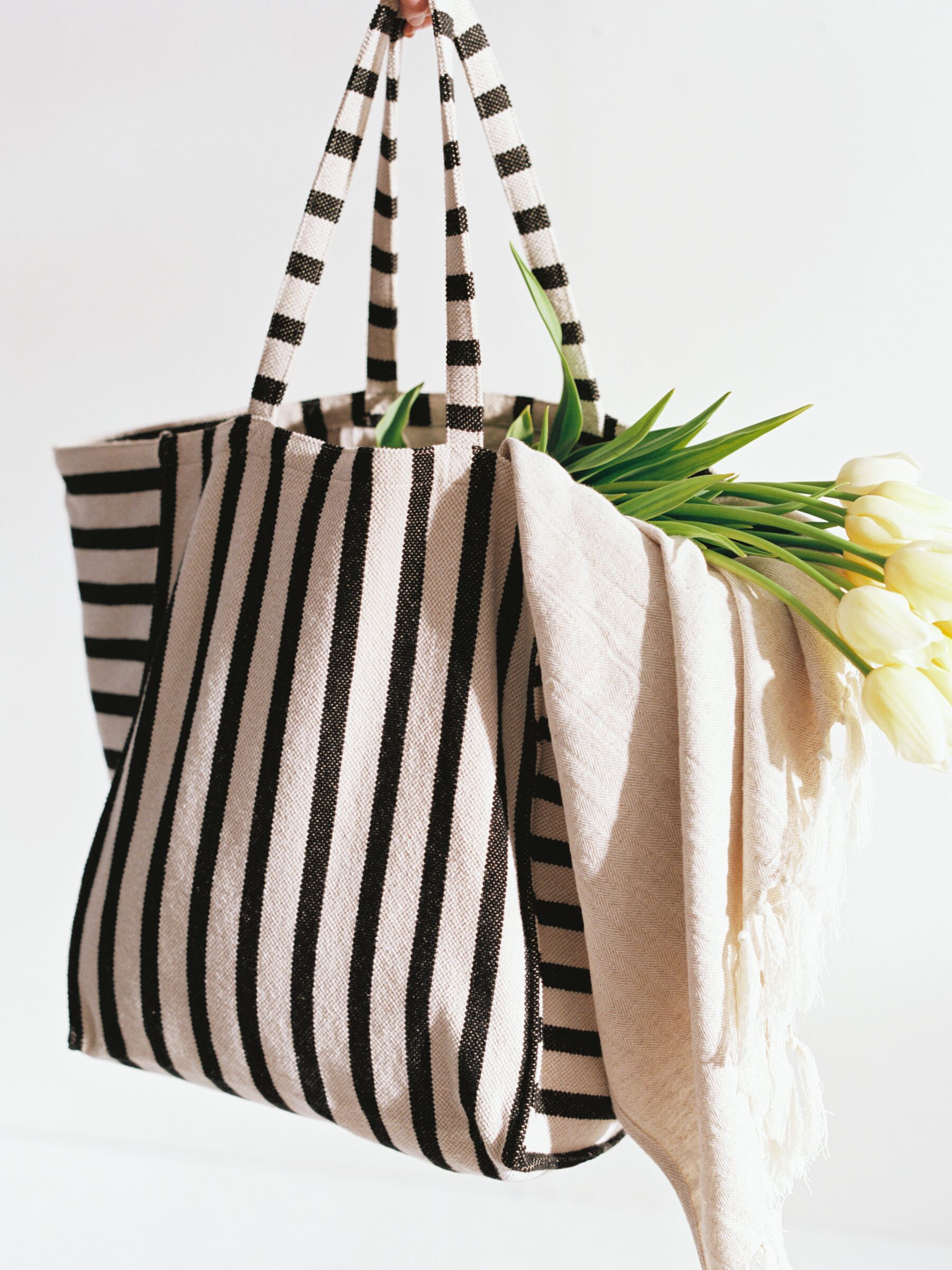 Sac fourre-tout en toile - Noir/blanc cassé - Maison et décoration - StillMedia/Environmental - 1