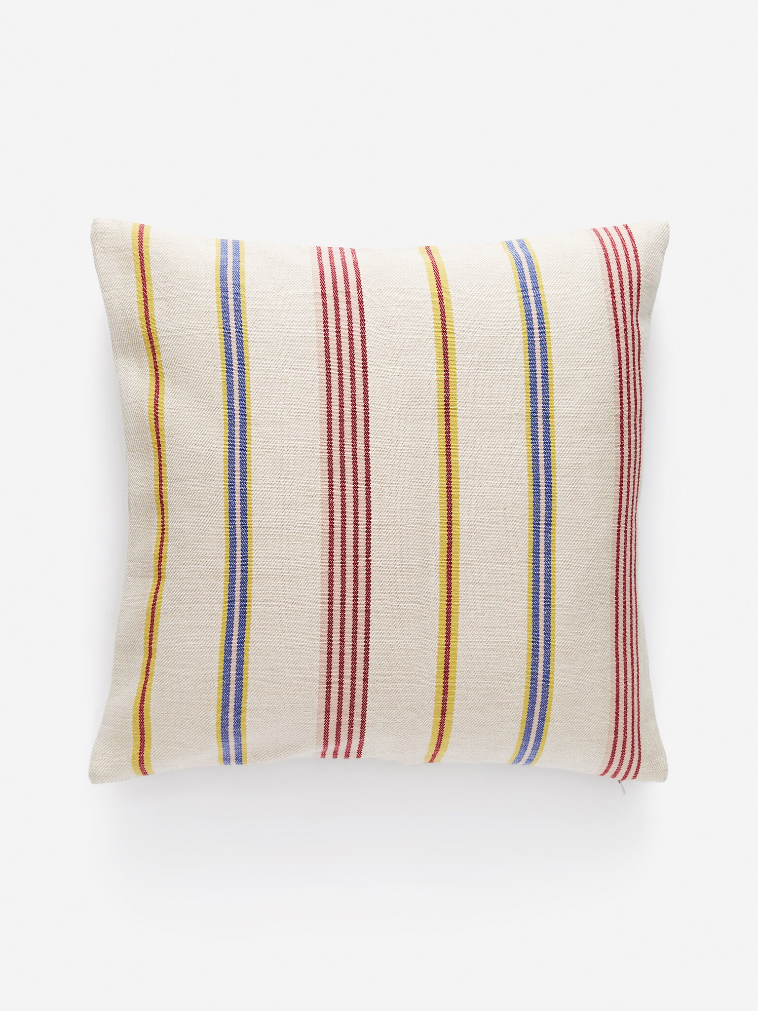 Fodera per cuscino in lino e cotone 50x50 cm - Beige/Multicolore - 3