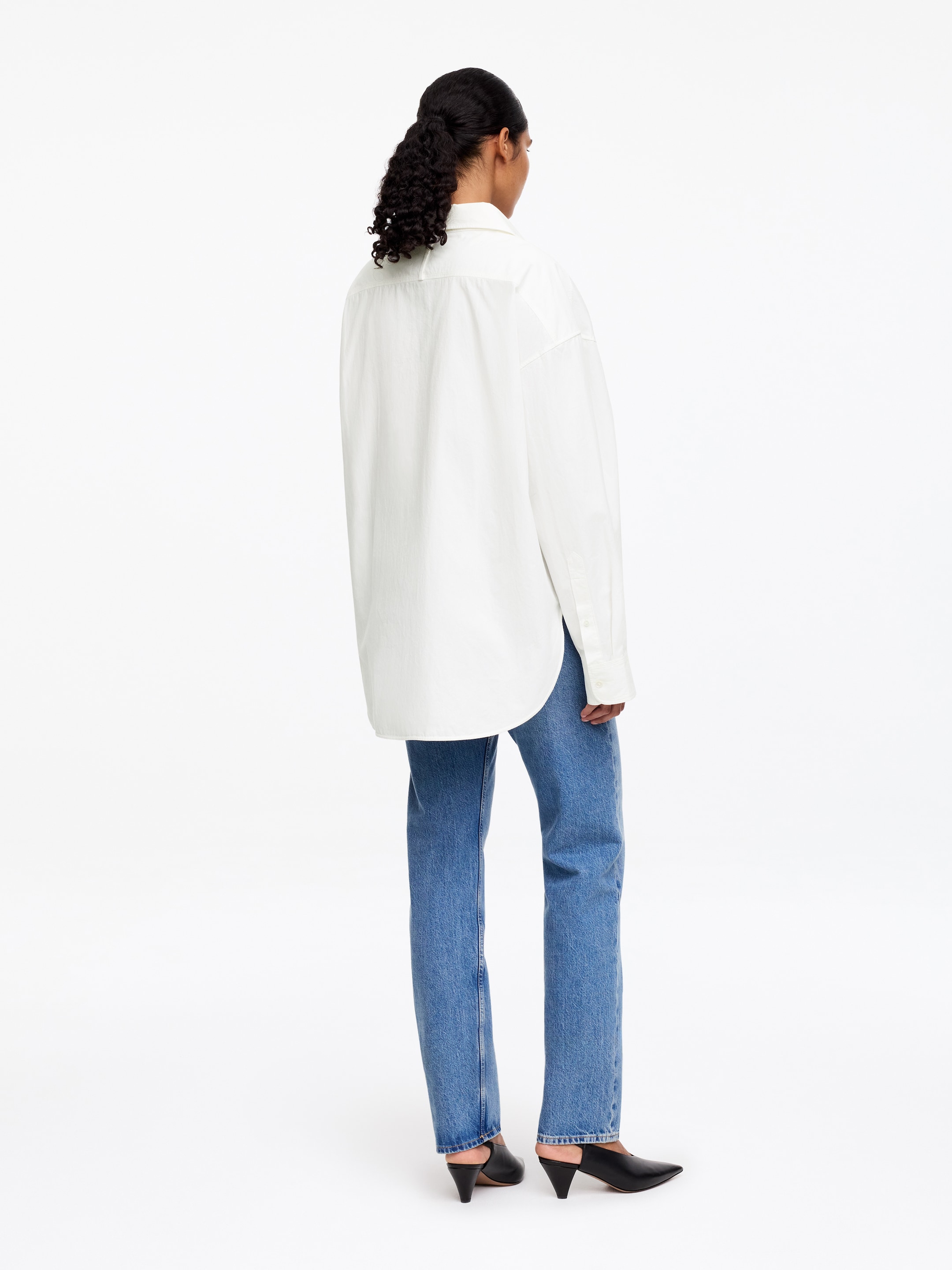 Camisa de cuello abierto - Blanco - Corte relajado - Women - StillMedia/Lookbook - 6