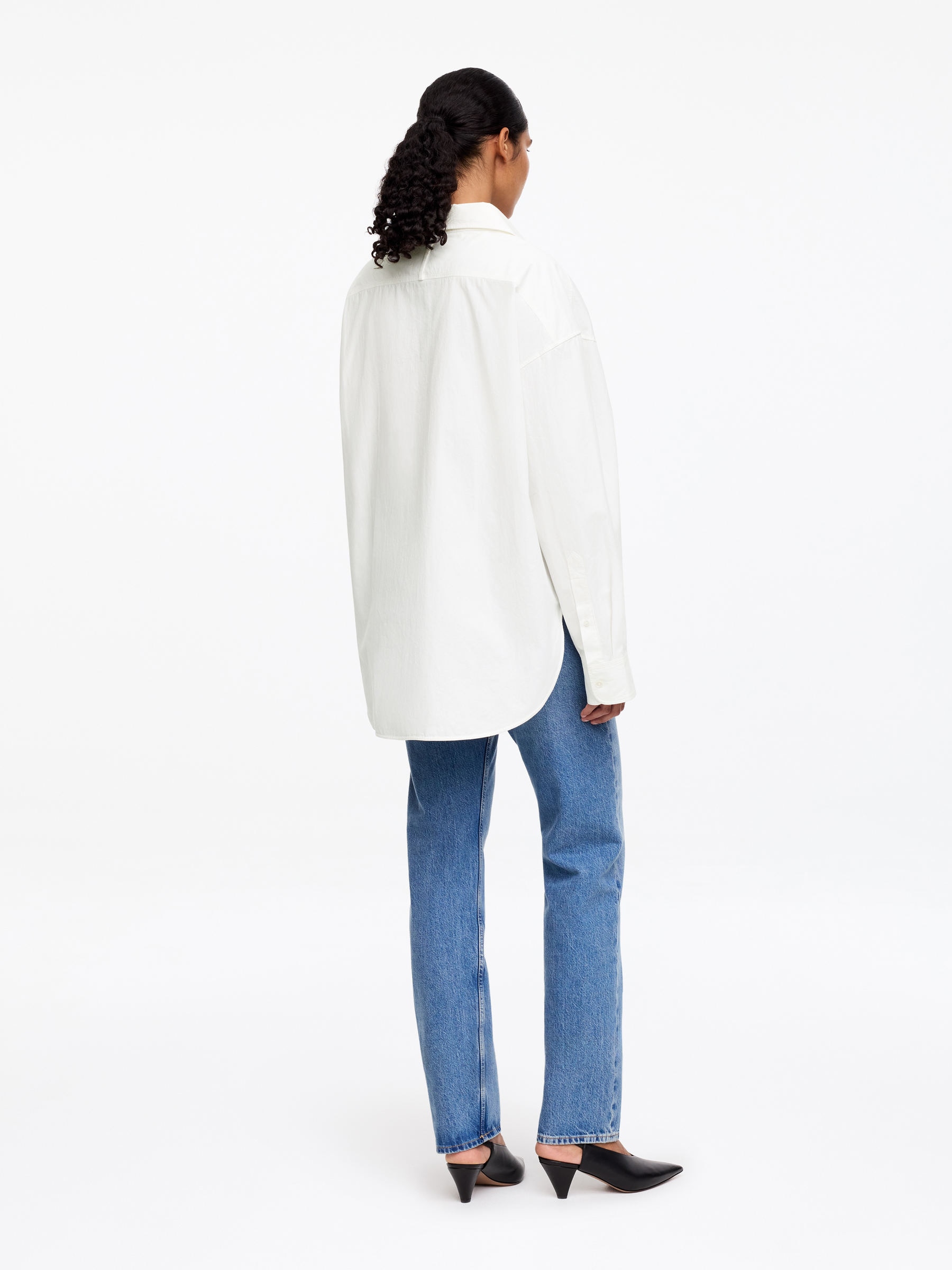 Chemise décontractée à col ouvert - Blanc - Relaxed fit - Femme - StillMedia/Lookbook - 6