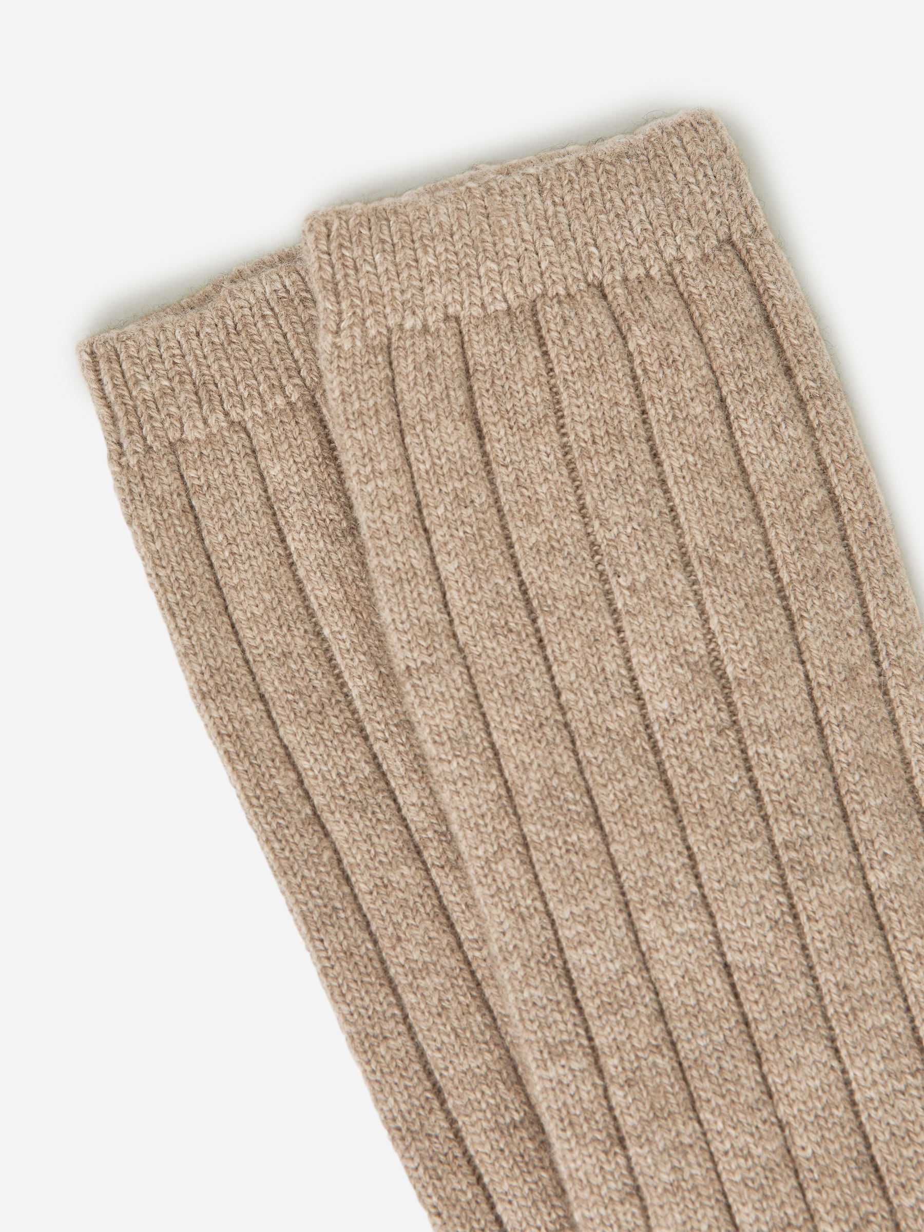 Cashmere-Wool Blend Socks - Beige - Women - StillMedia/DescriptiveDetail - 4