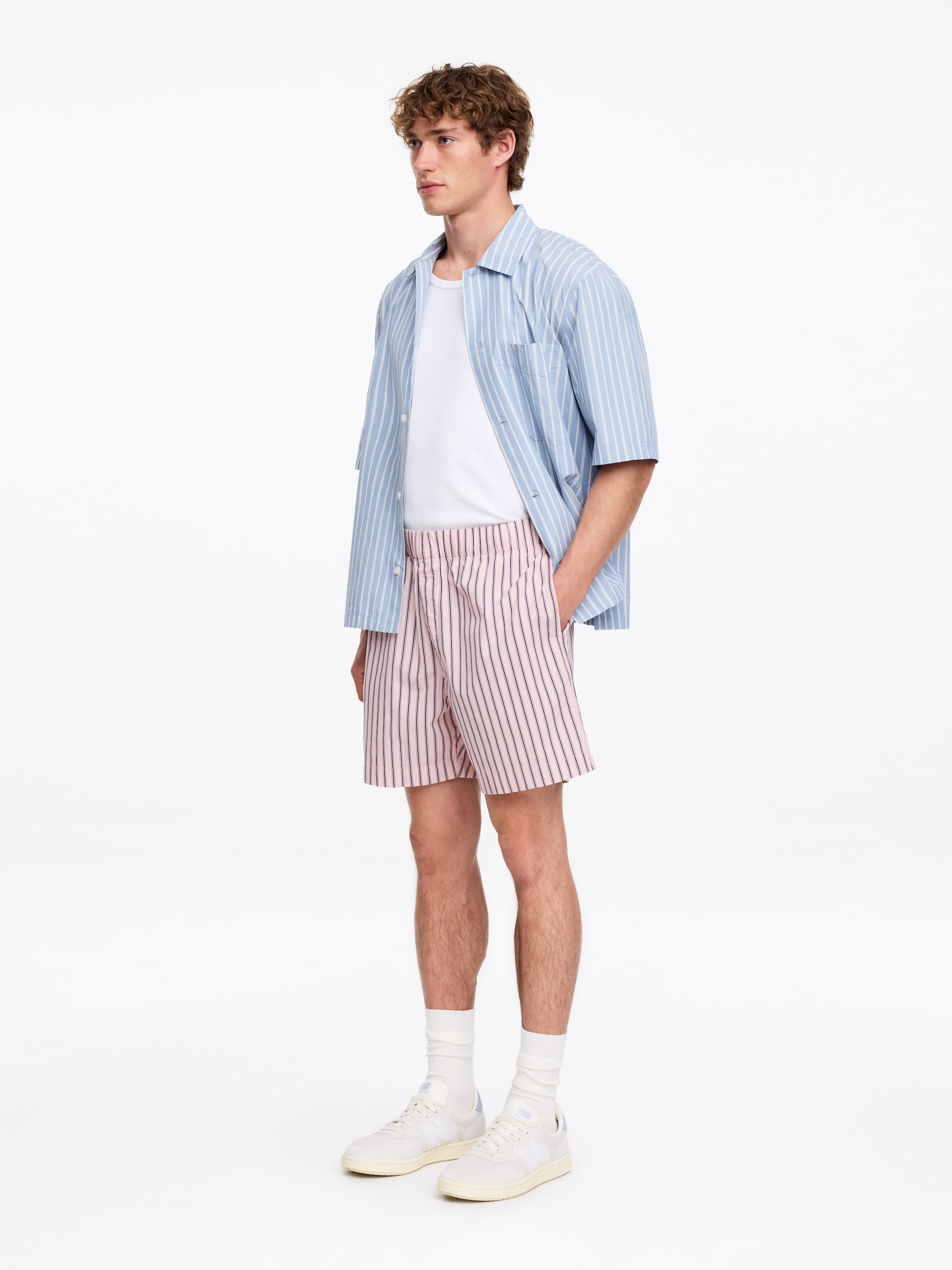 Short de pyjama - Rose/Rayures - Regular fit - Homme - StillMedia/Lookbook - 4