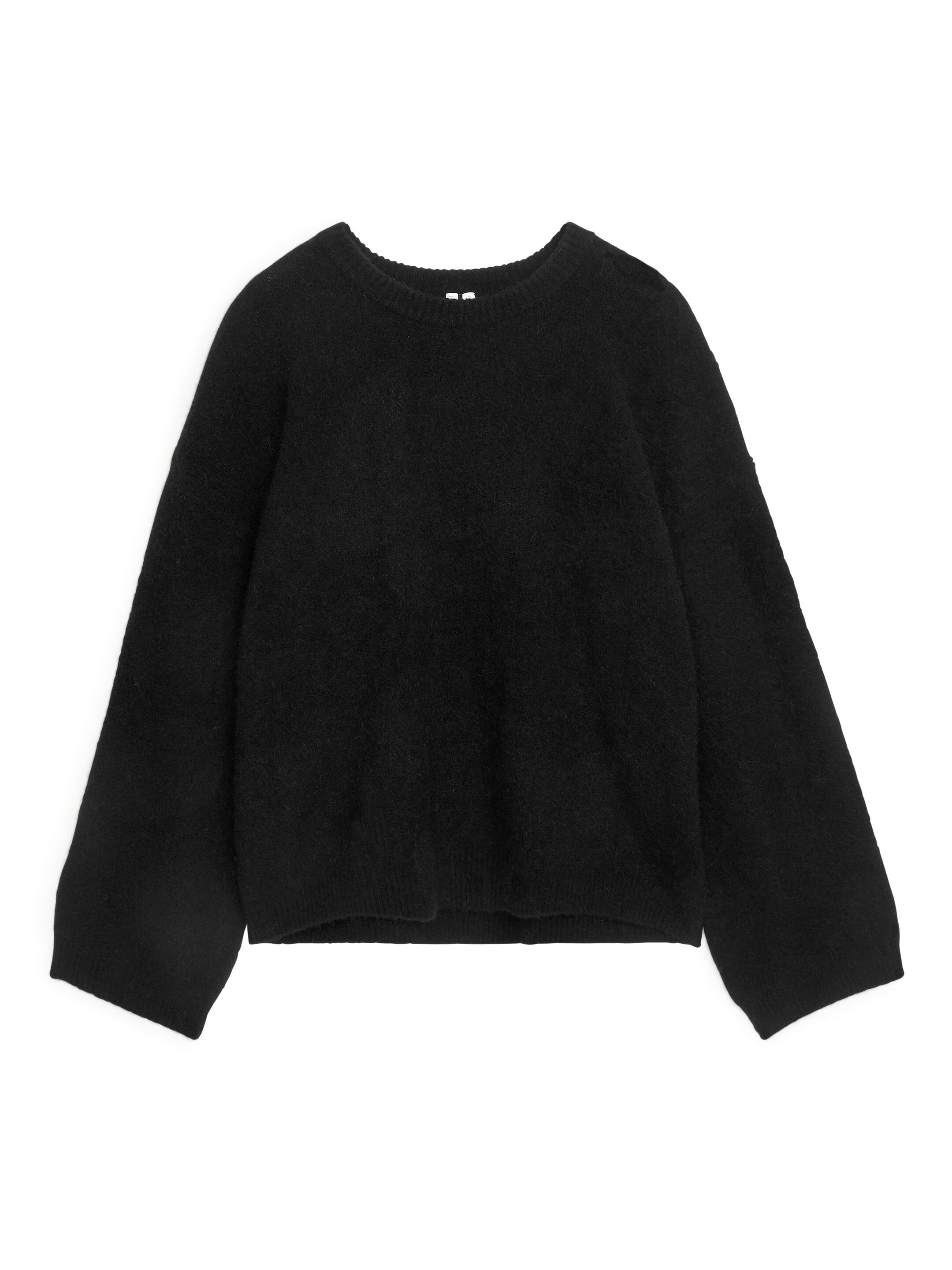 Zobacz większy obraz: Sweter z mieszanki alpaki i wełny - Czarny - ONA | H&M PL 1