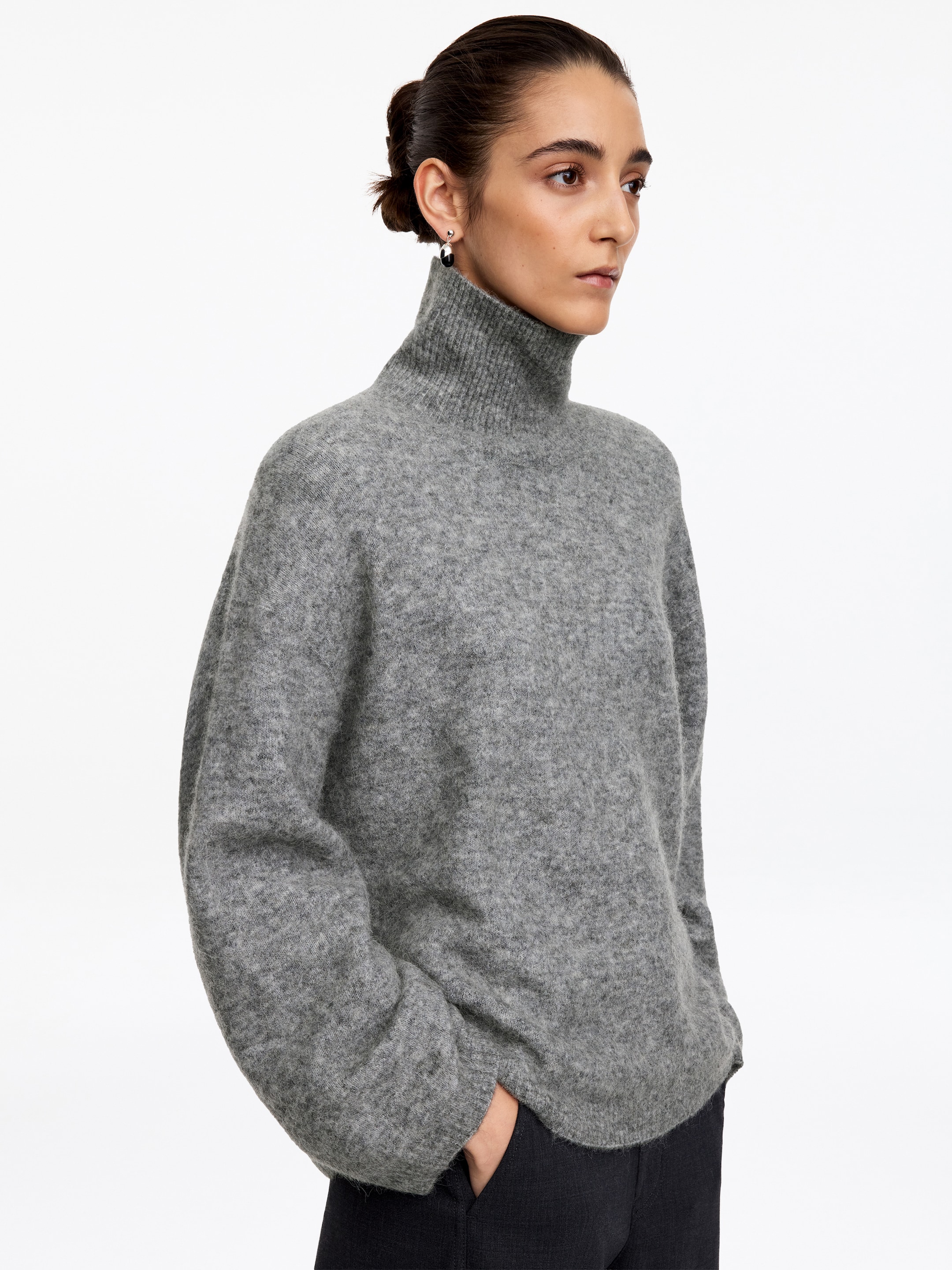Maglione a collo alto - Grigio - Oversize - women - StillMedia/Lookbook - 3