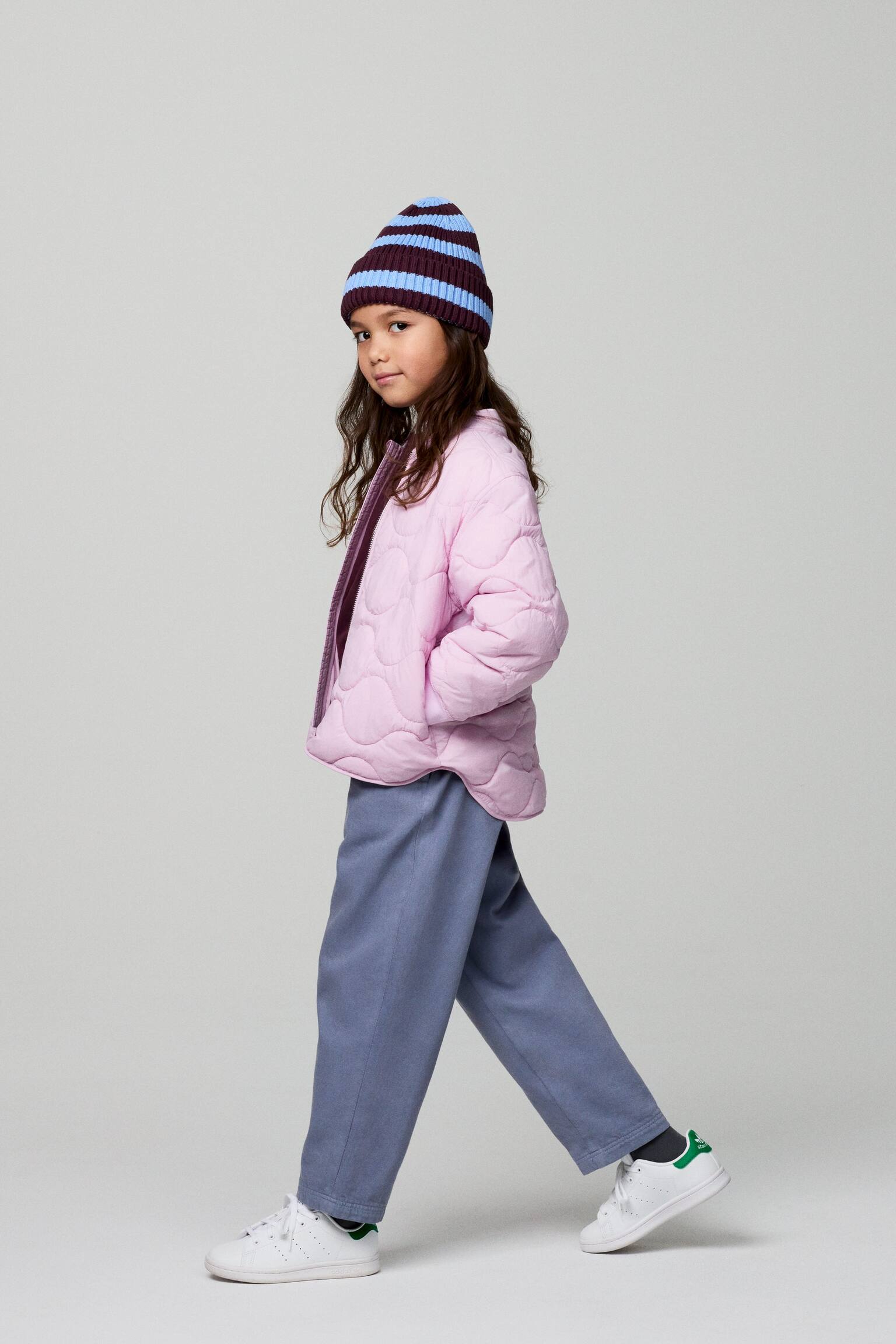 Rippstrickmütze - Blau/Burgunderrot/Orange/Rosa/Blau/Khakigrün/Lila/Rosa/Grün/Knallrot/Blau/Beige - 2