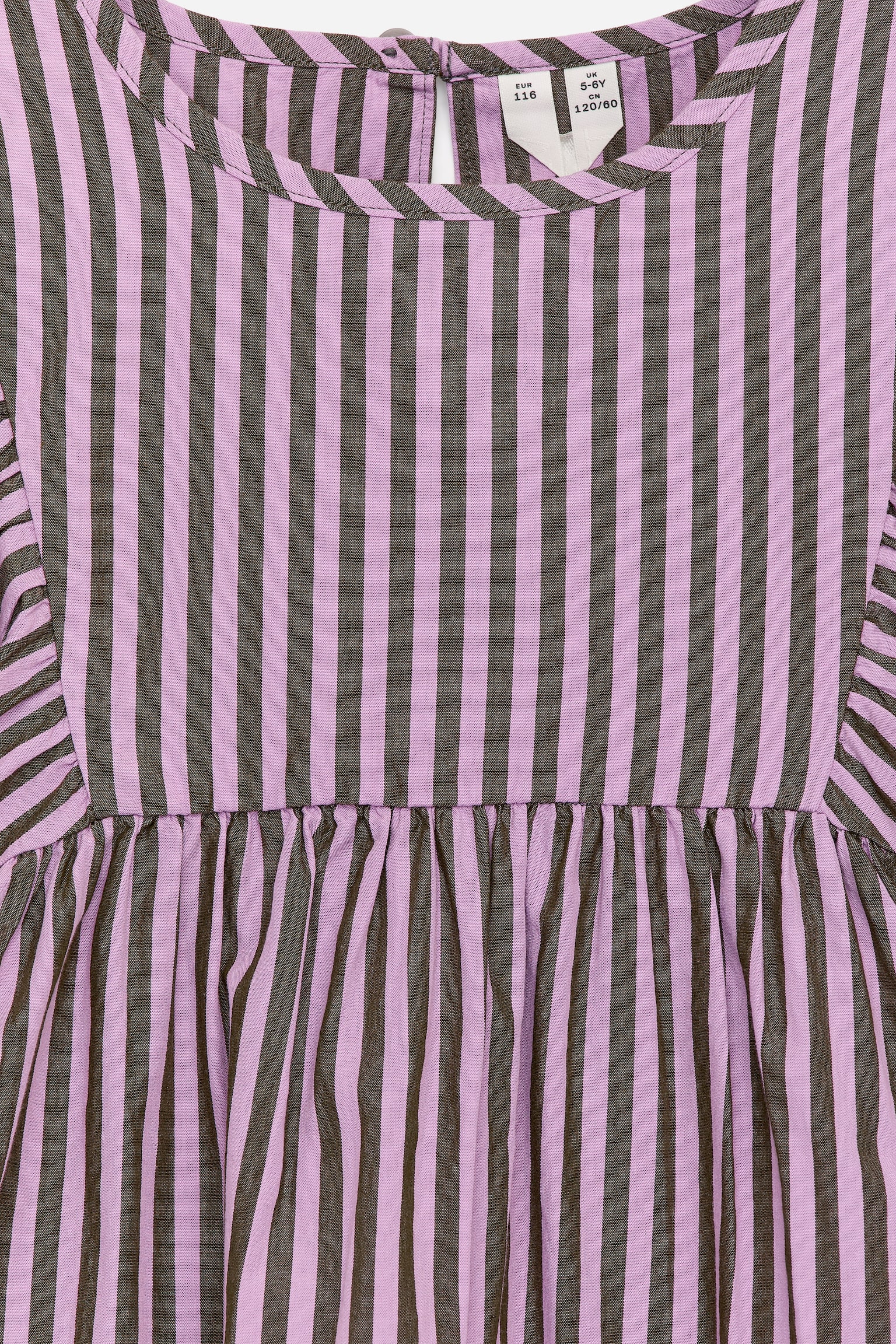 Robe en popeline de coton - Lilas/Rayures - 3