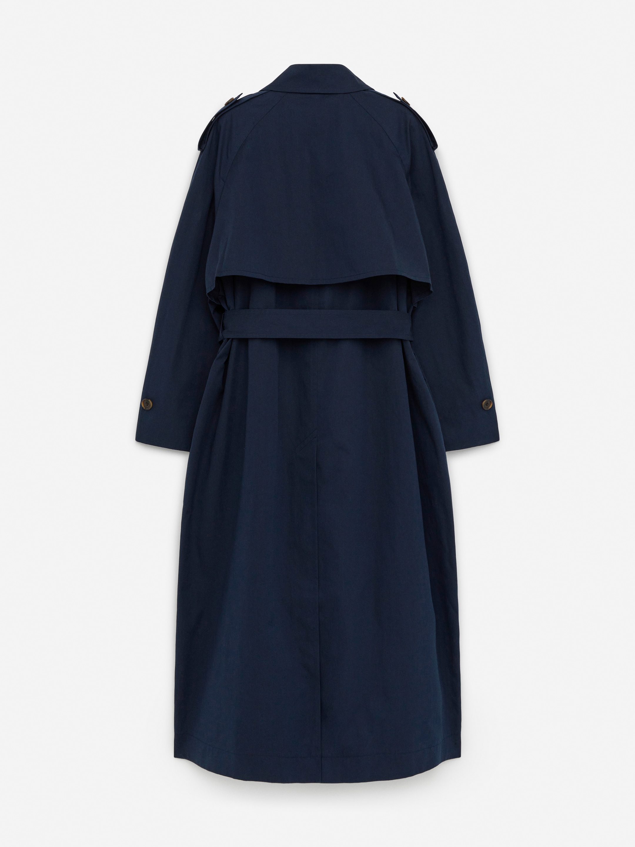 2-in-1 Trench Coat - Dark Blue - Loose fit - Women - StillMedia/DescriptiveStillLife - 3