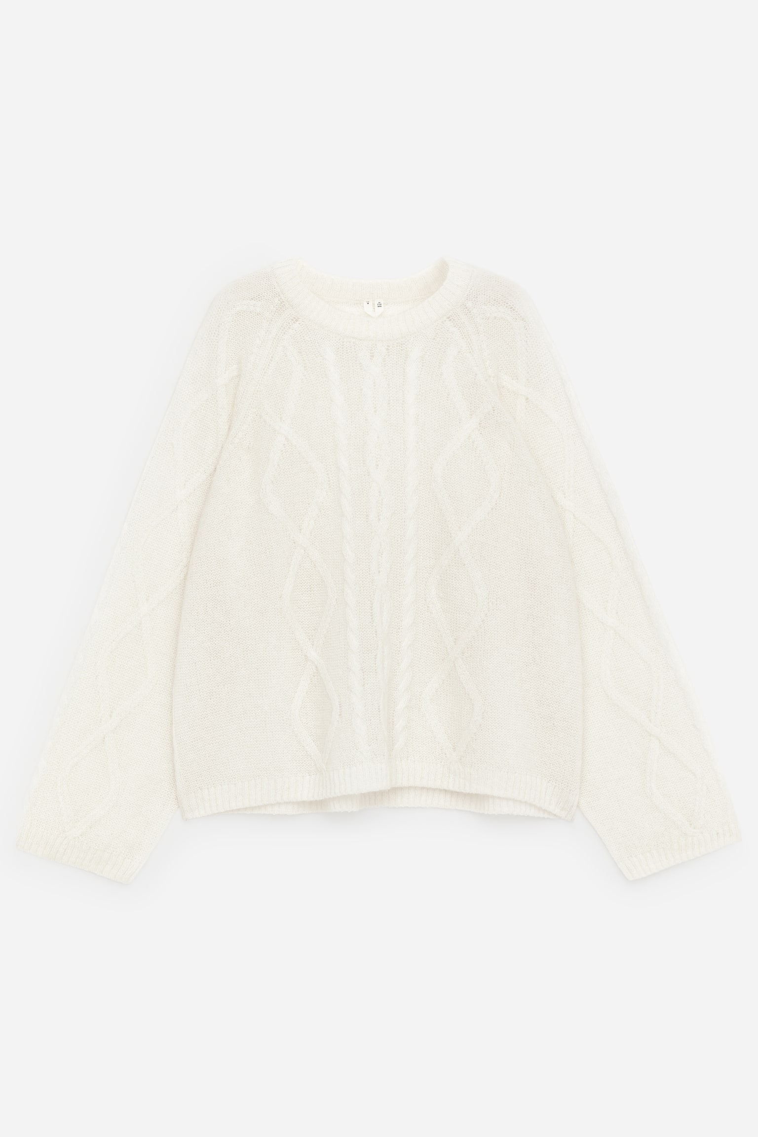 Jersey de mezcla de lana y mohair - Blanco