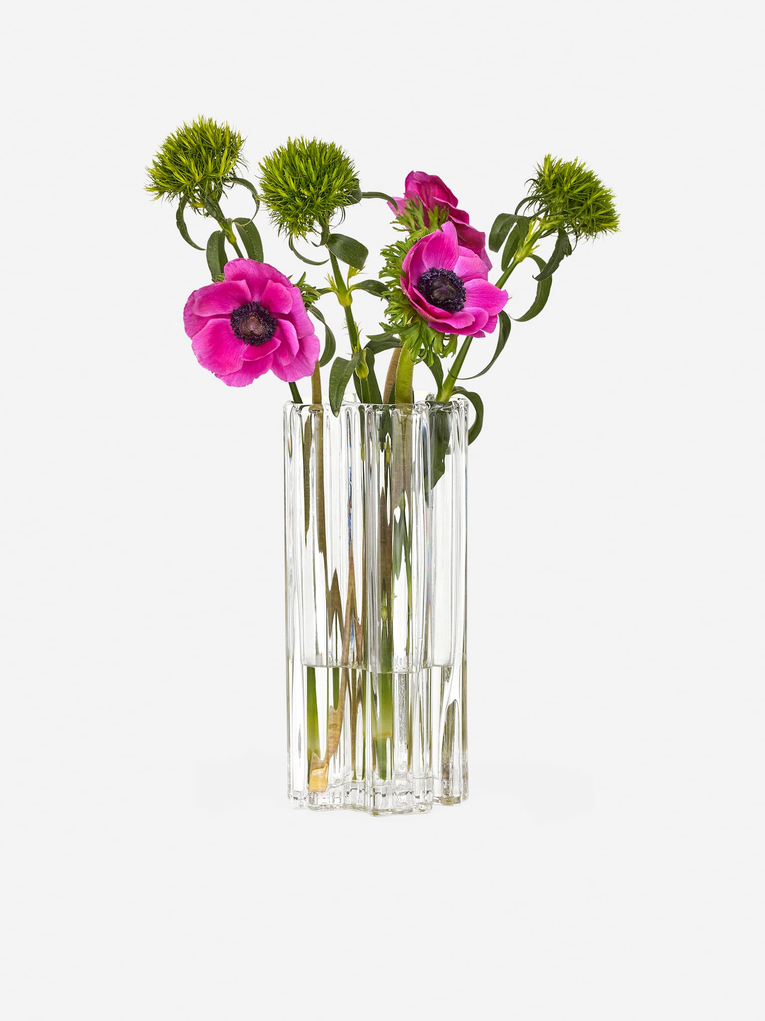 Irregular Glass Vase 25 cm - Clear - 4