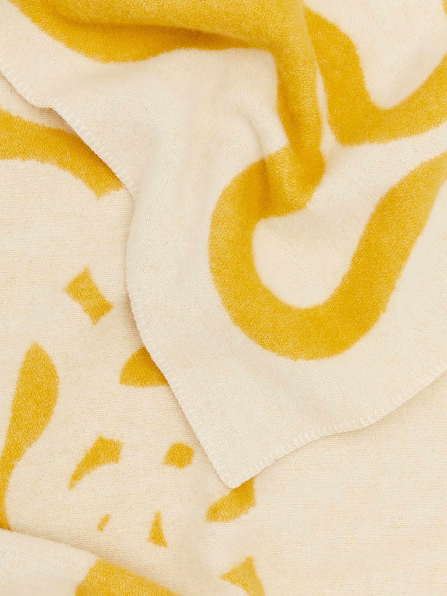 Wełniany koc Klippan - Żółty/Biały/Niebieski/Zielony/Złamana biel/Kremowy/Czerwony - 3