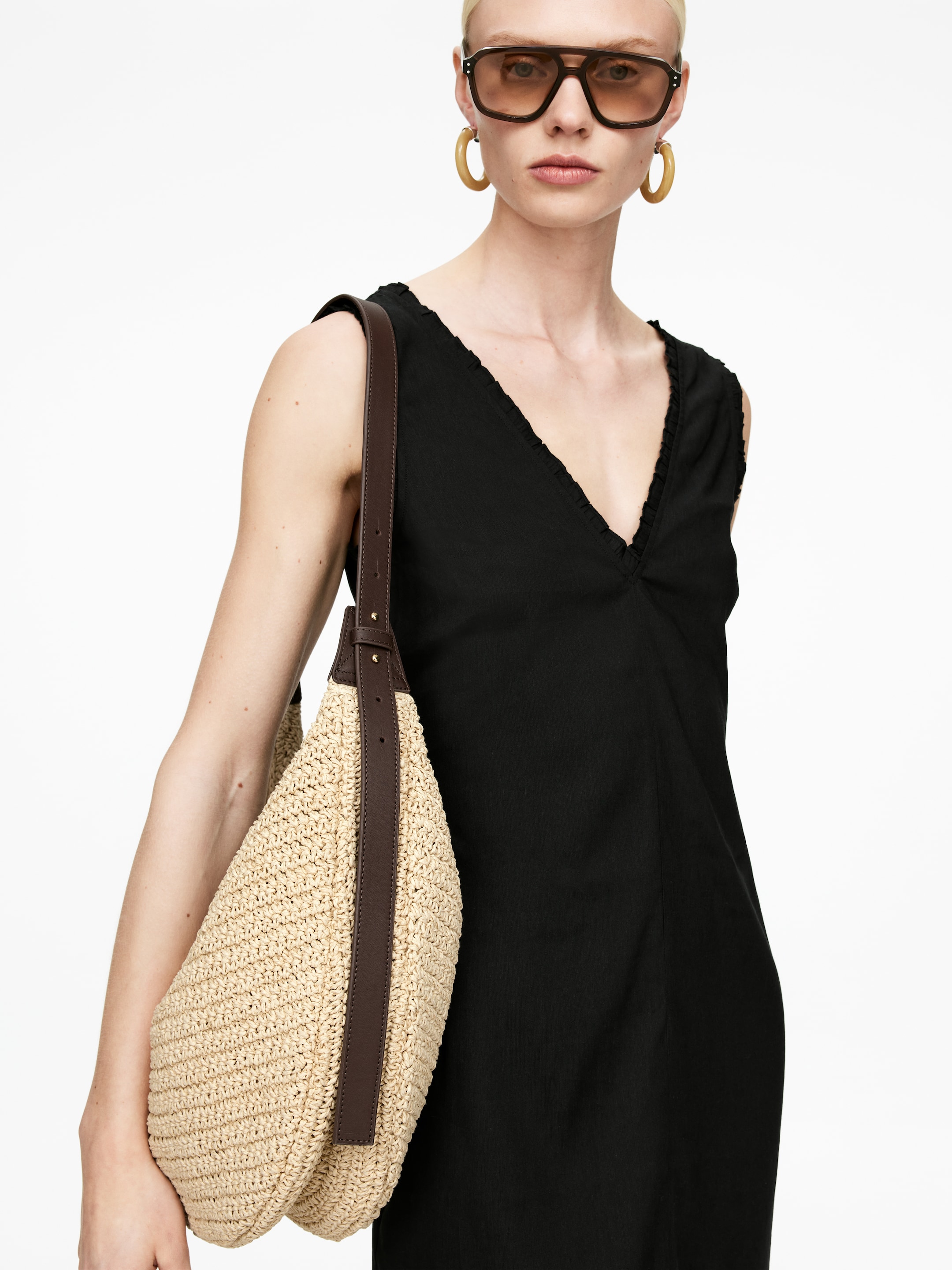 Agrandir l'image: Sac en paille - Beige - FEMME | H&M FR 1