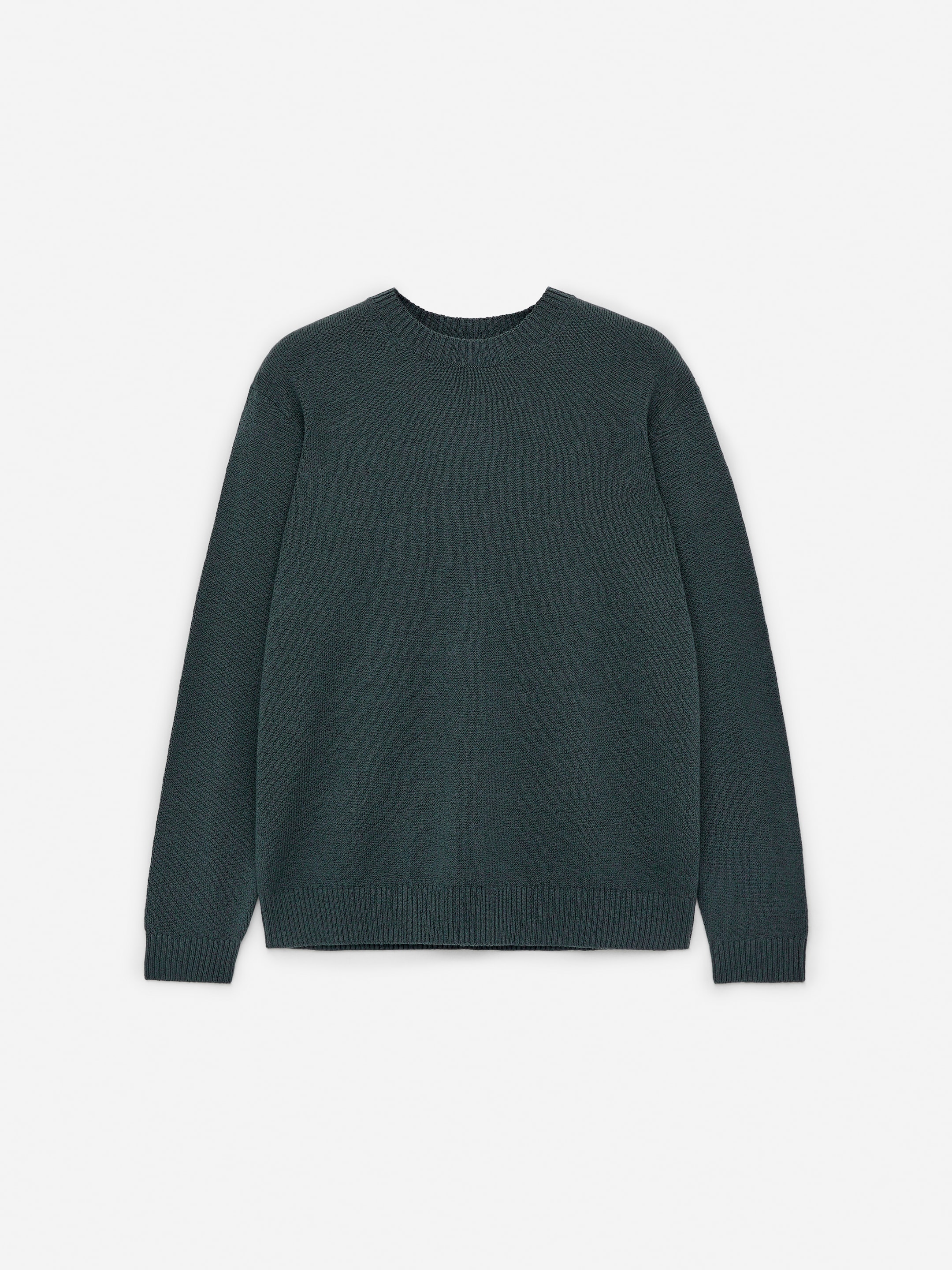 Se større billede: Trøje i uld og bomuld - Mørkegrøn - HERRE | H&M DK 1