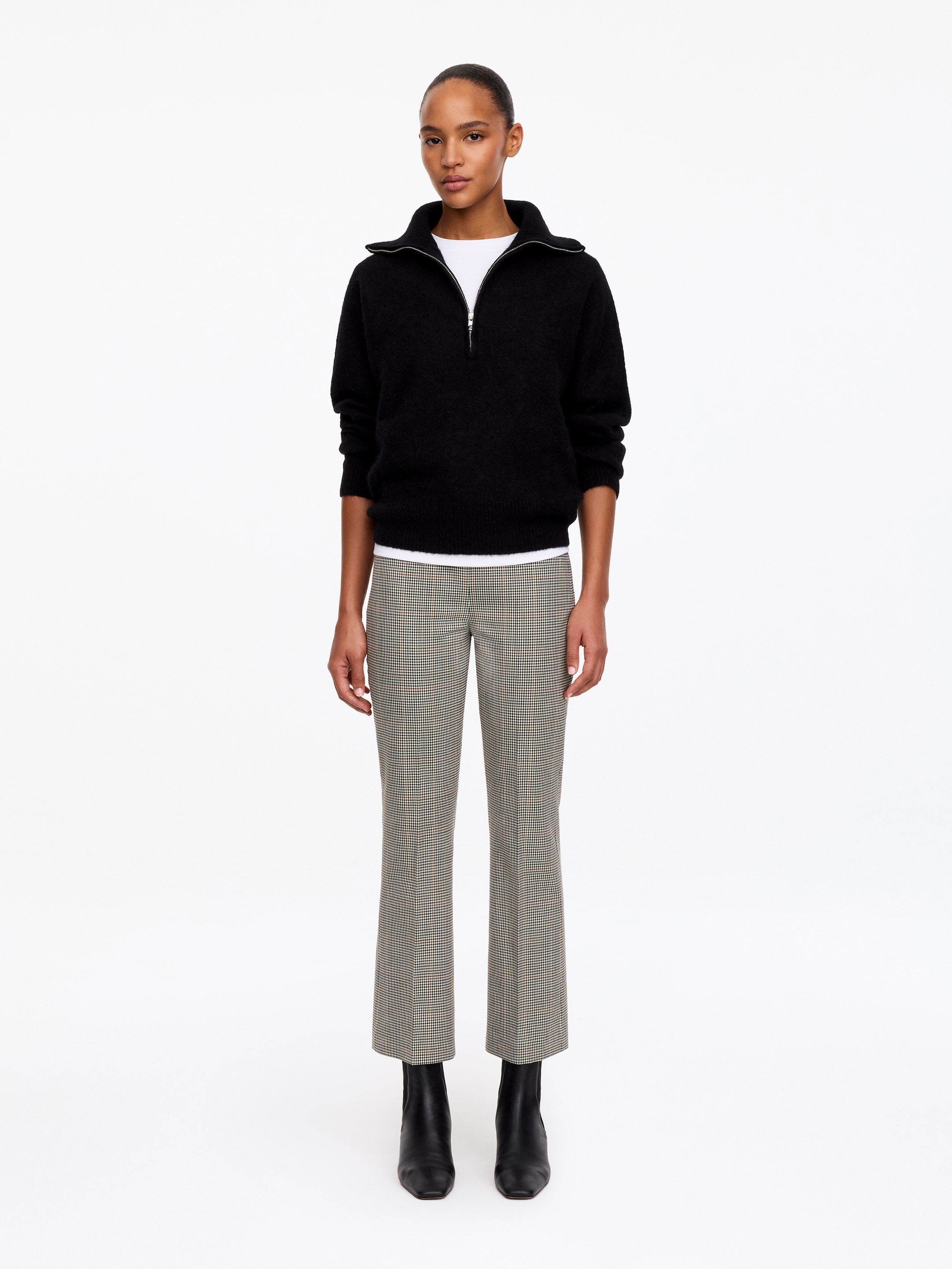 Cropped Wool-Blend Trousers - Beige - Slim fit - women - StillMedia/Lookbook - 6