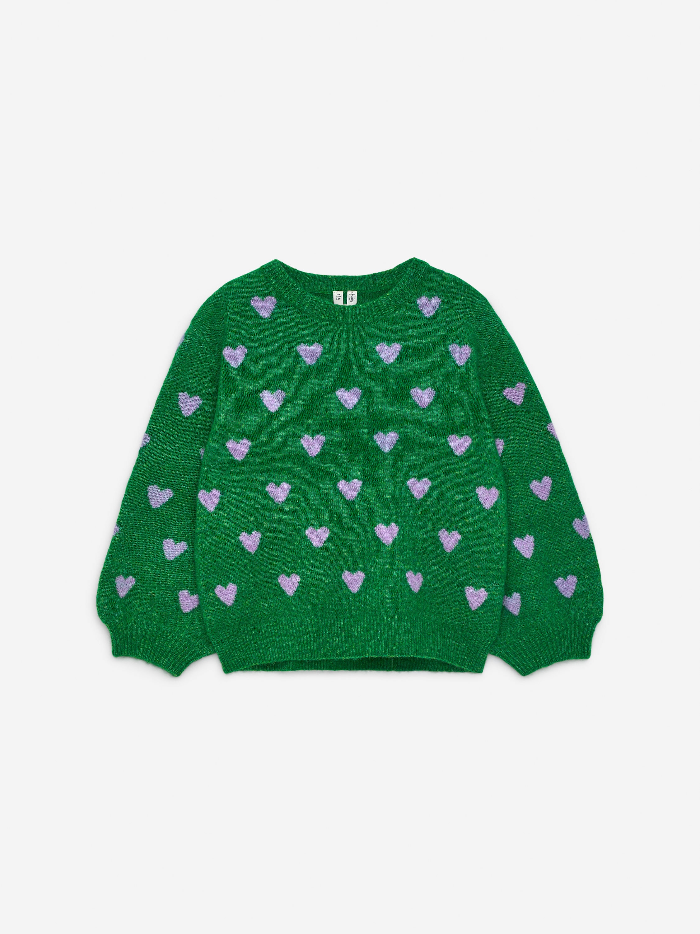 Intarsia Knit Jumper-#45724E-16131
