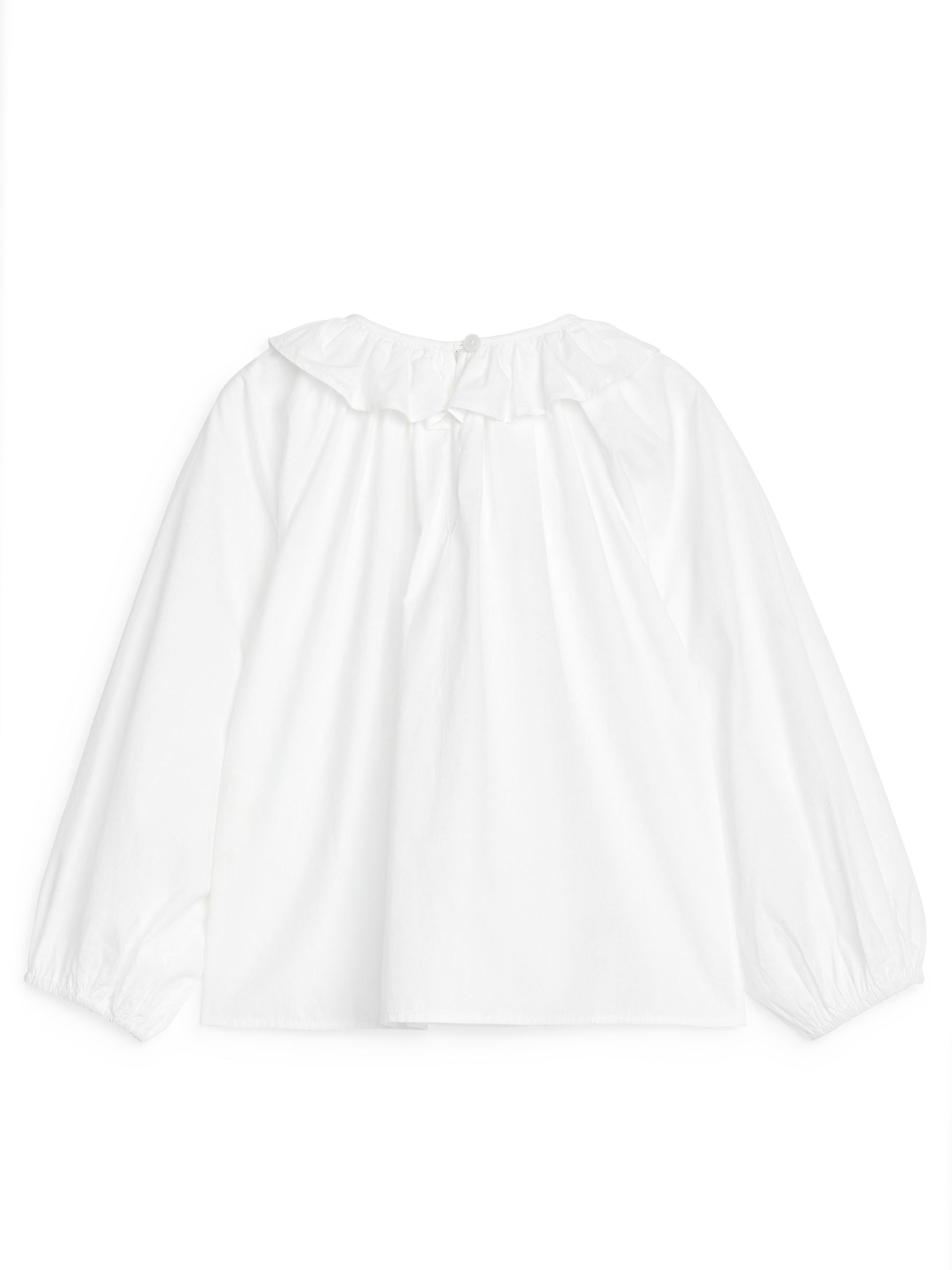 Bluse mit Rüschenkragen - Weiß - Oversize - children - StillMedia/DescriptiveStillLife - 3