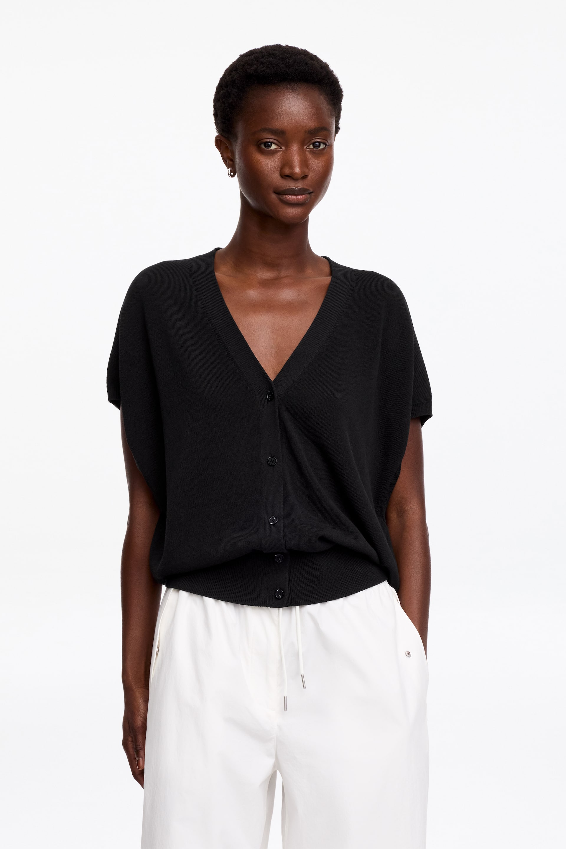 Größeres Bild ansehen: Strickweste - Schwarz - Ladies | H&M DE 1