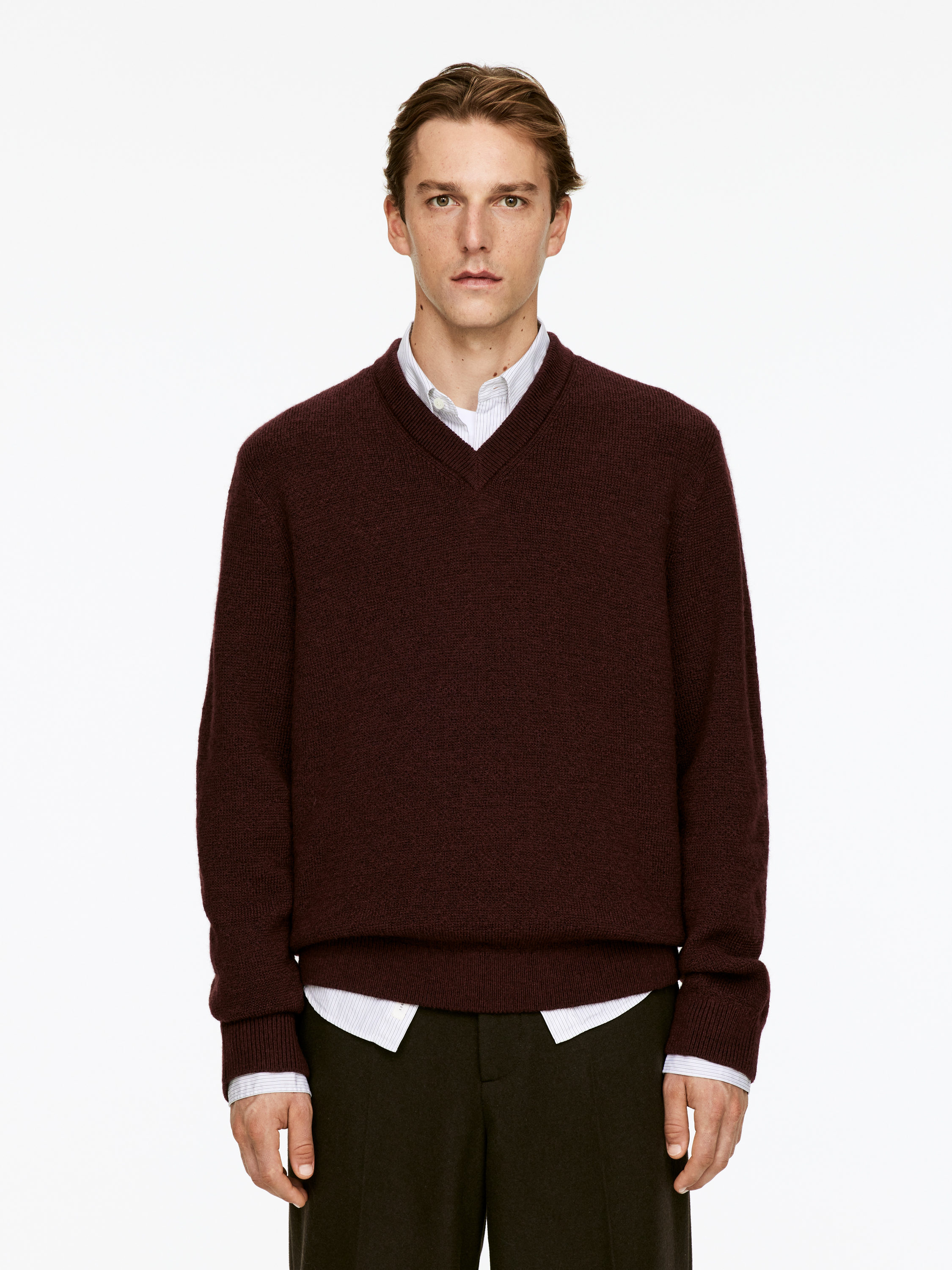 Wool-Blend Jumper-#443A38-16009