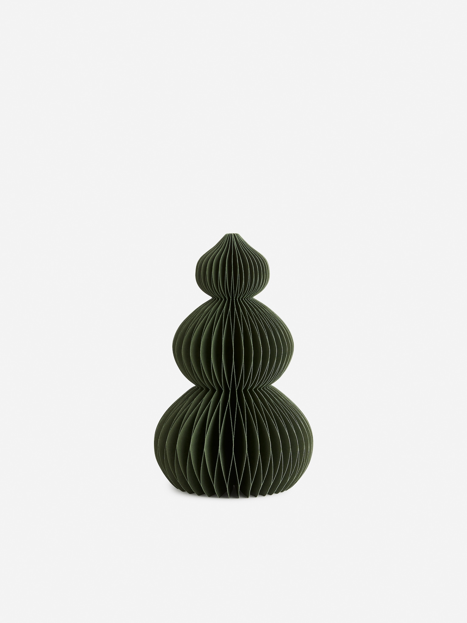 Paperikoriste 30 cm - Murrettu vihreä